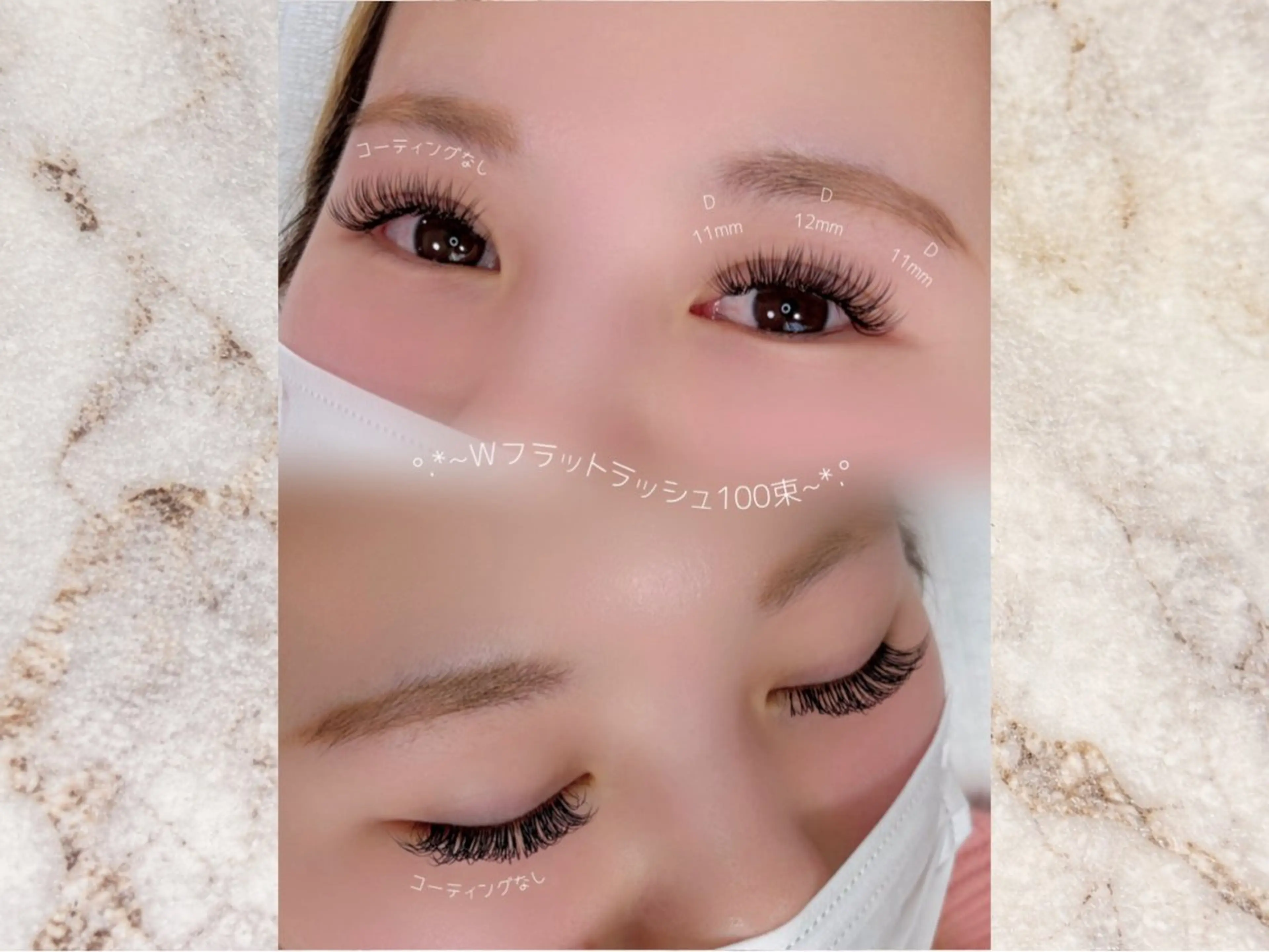 🤍【LED付き】Wフラットラッシュ100束orバインドロック80束の写真