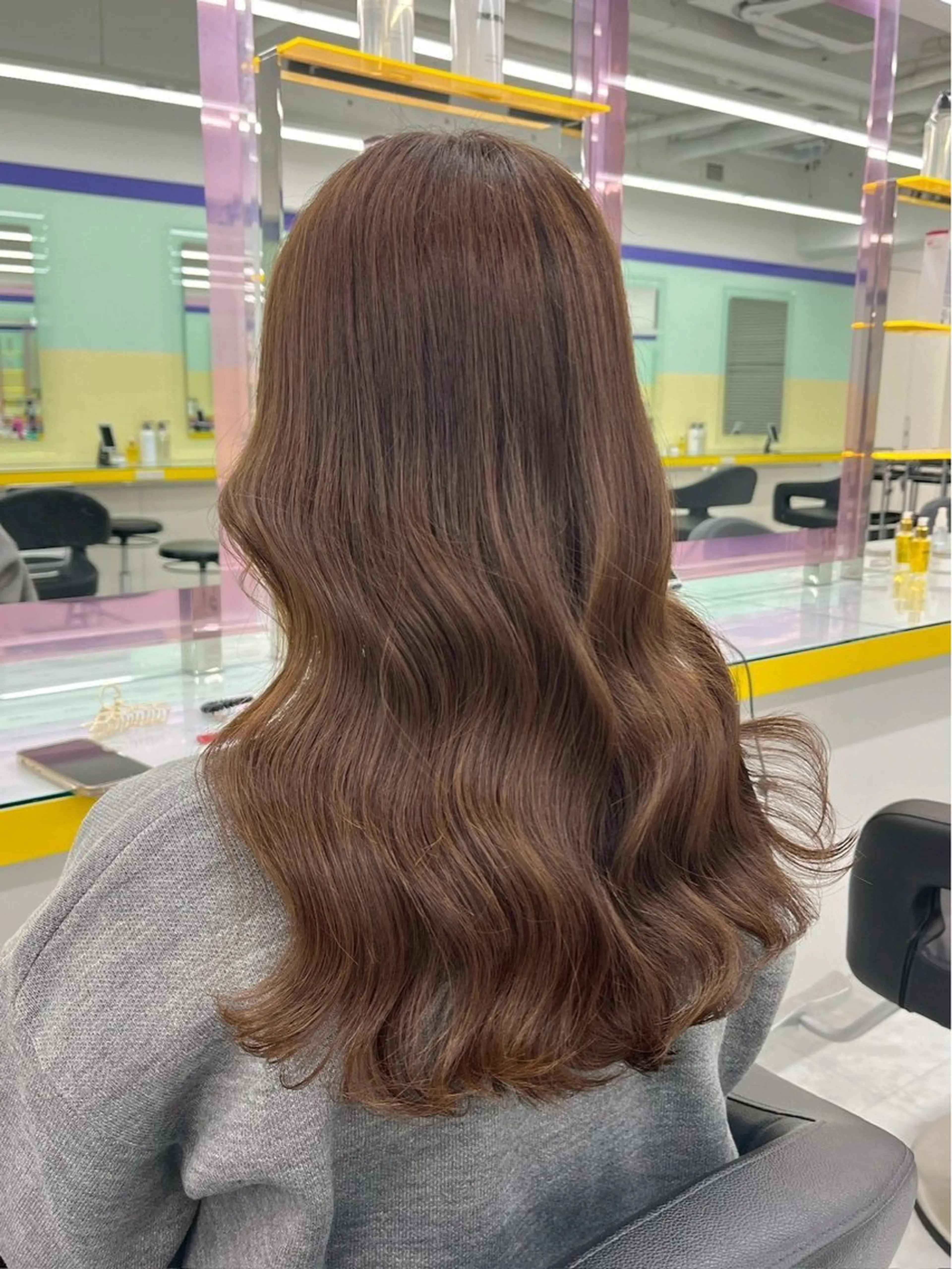 ロング カラー ヘアアレンジ メンズ ヘアカラー こたか さくらのヘアスタイル