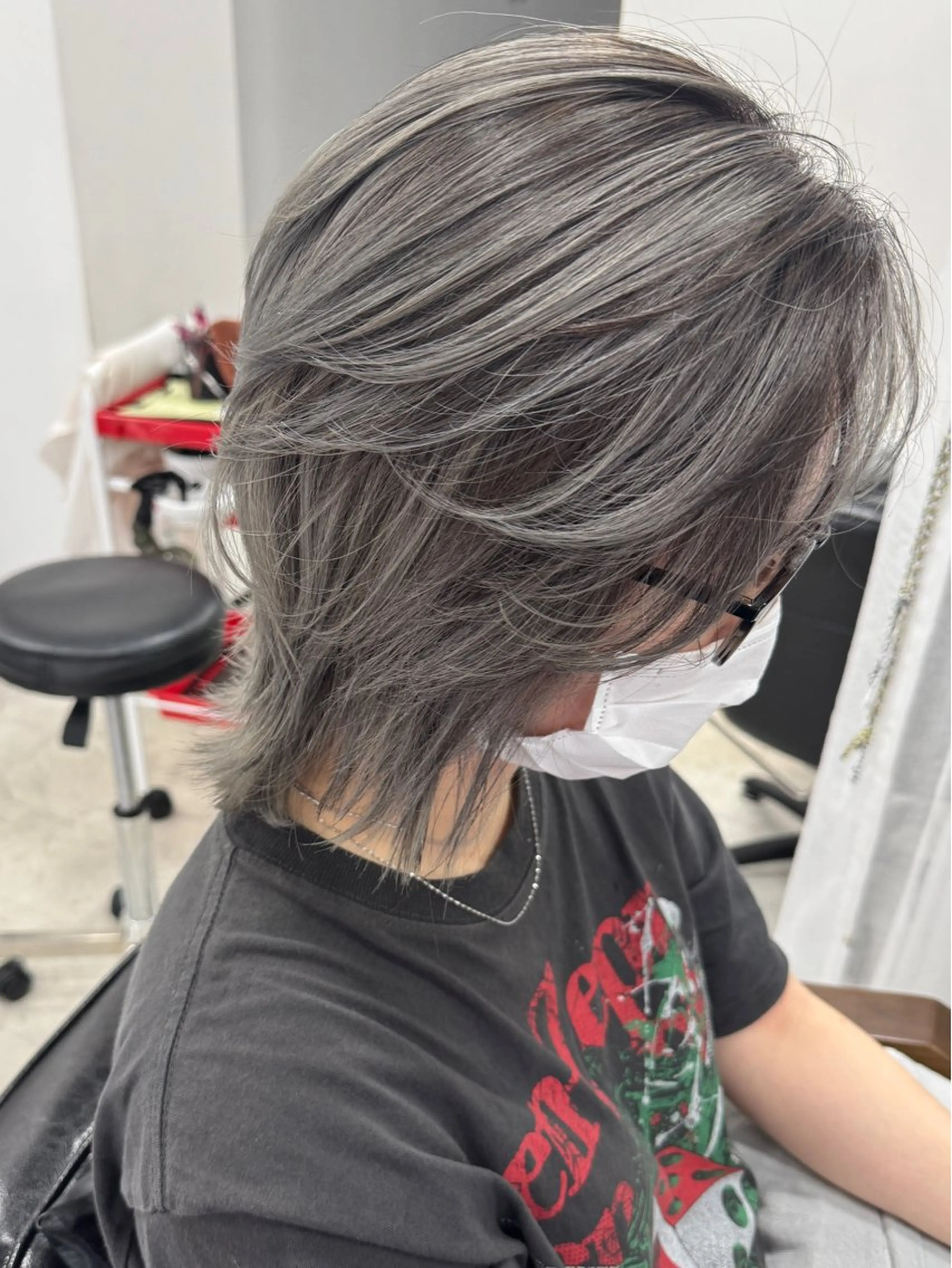 ショート カラー バレイヤージュ レイヤーカット カット ヘアカラー トリートメント ヒラガカナ▼ ECLAT HAIRのヘアスタイル