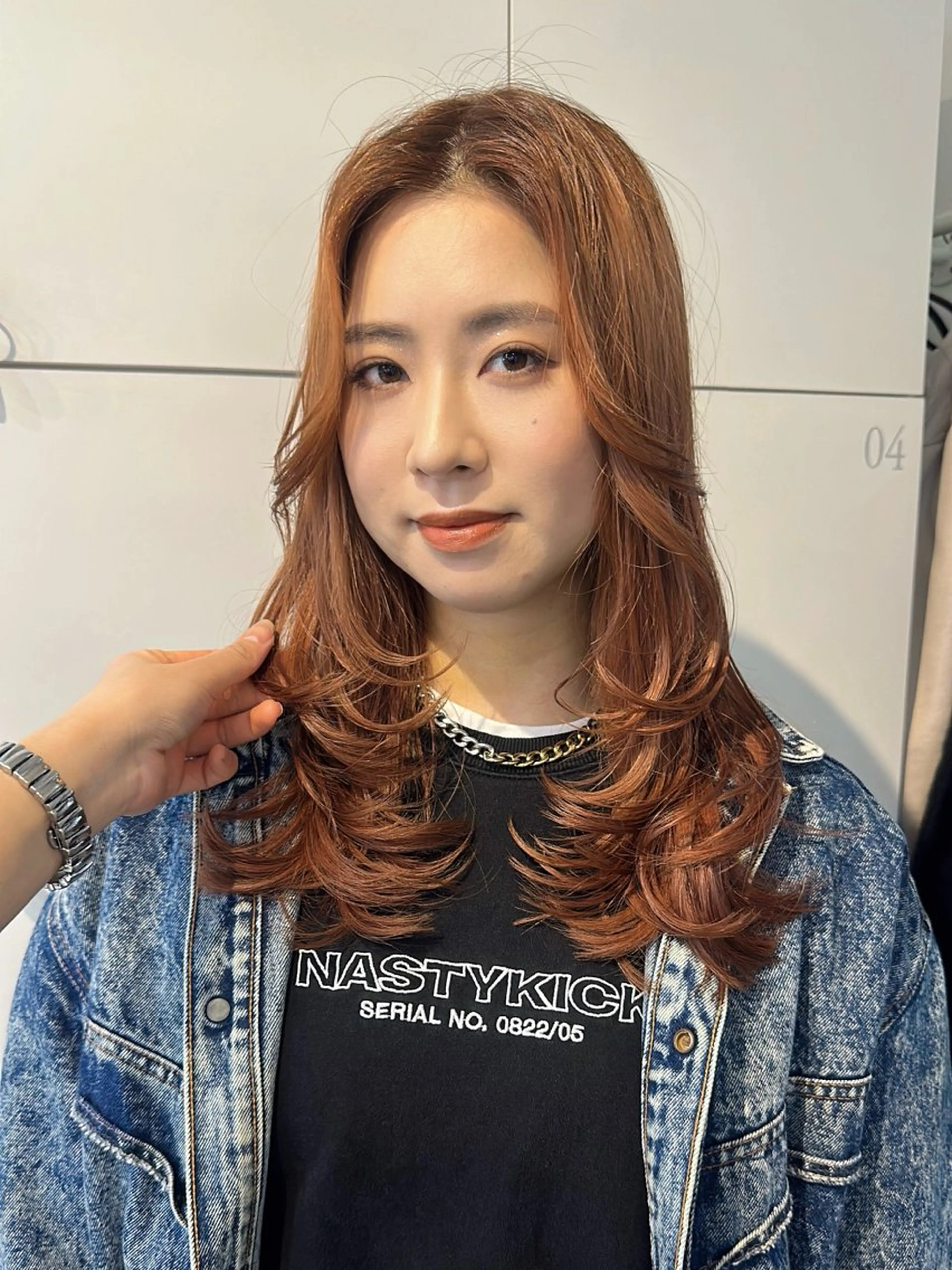 ロング カラー カット ヘアカラー レイヤー/ハイトーン WAKANAのヘアスタイル