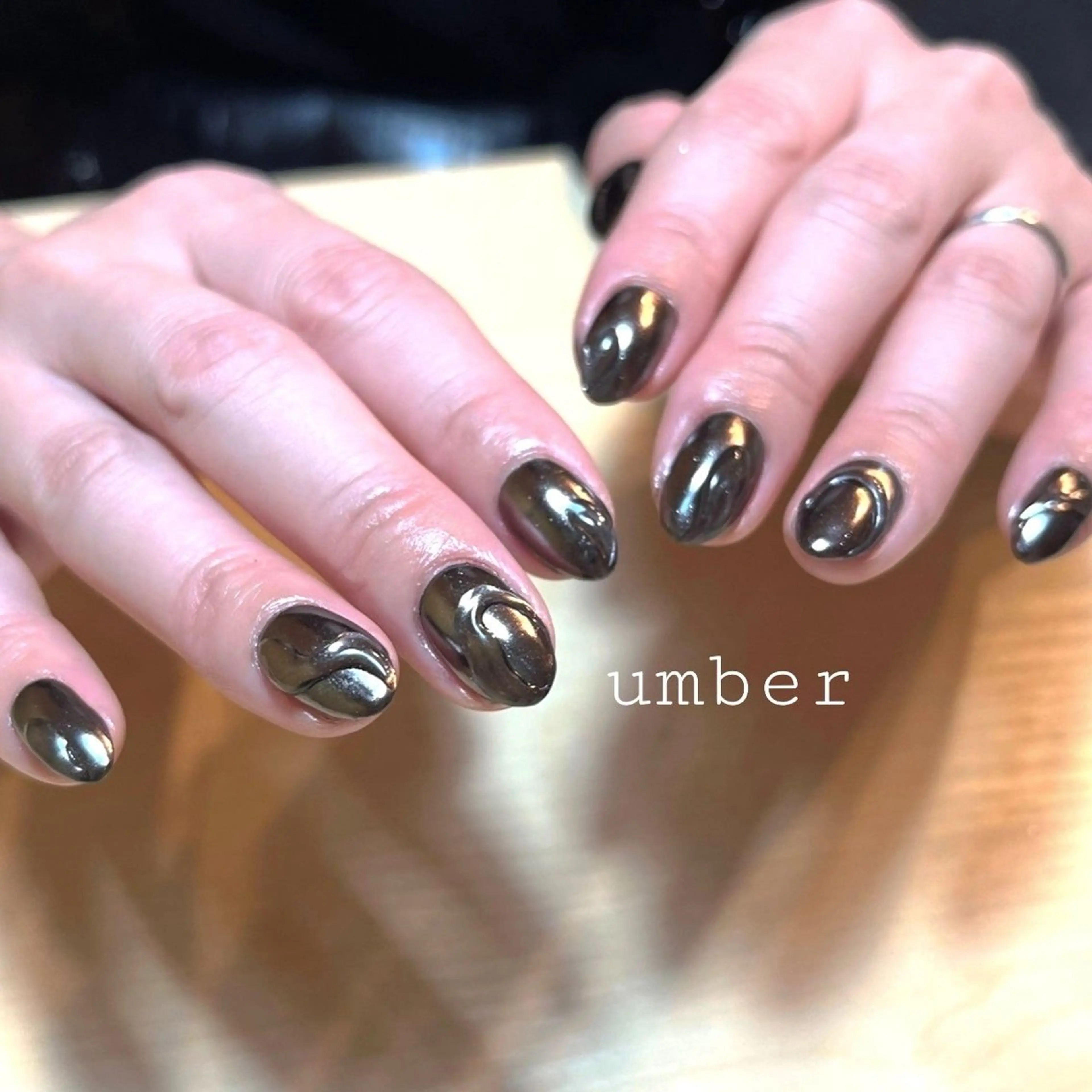 ネイル ハンドネイル umber 三茶1分のネイルデザイン