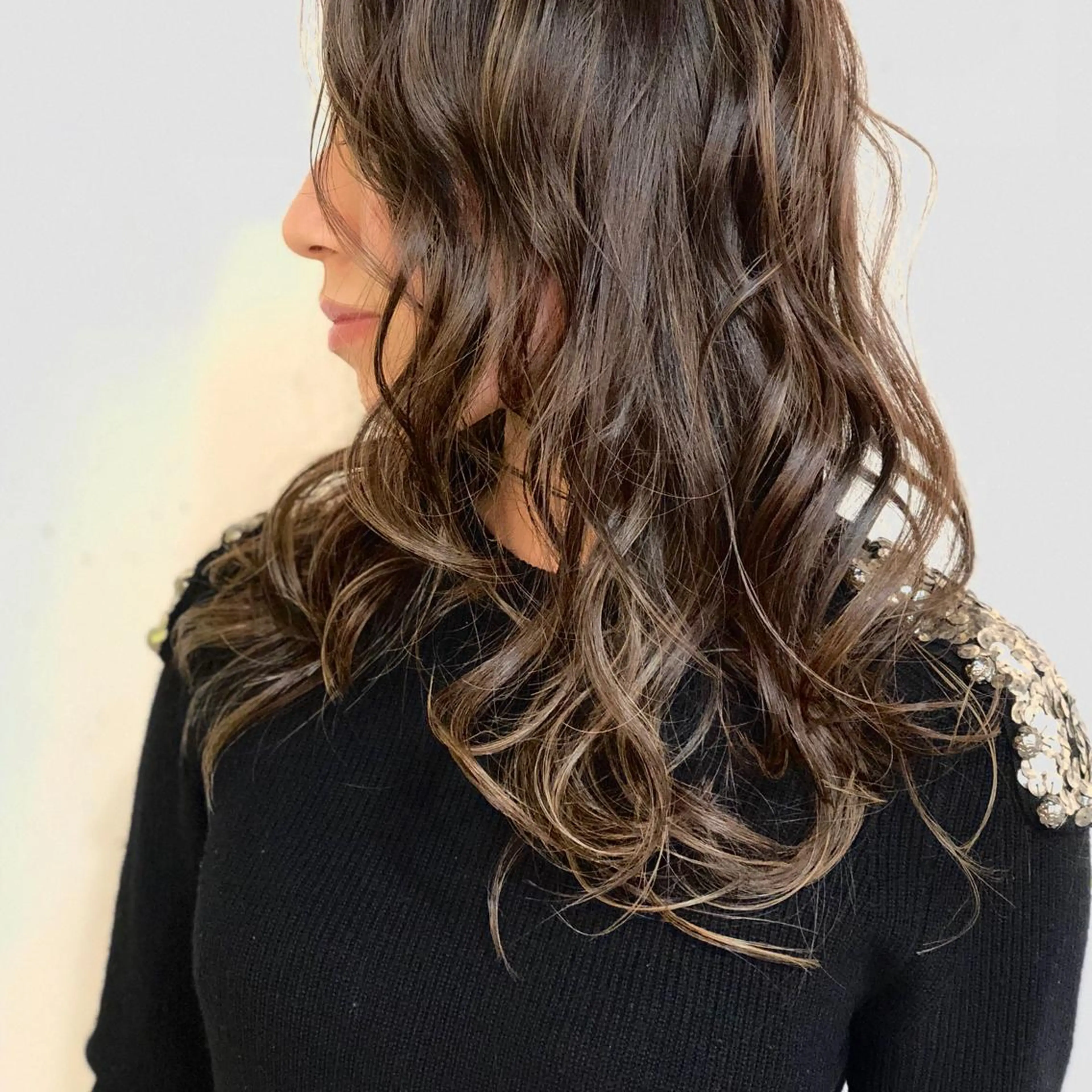 セミロング カラー ヘアアレンジ ハイライトカラー ハイライト カット ヘアカラー 佐藤 輝幸のヘアスタイル