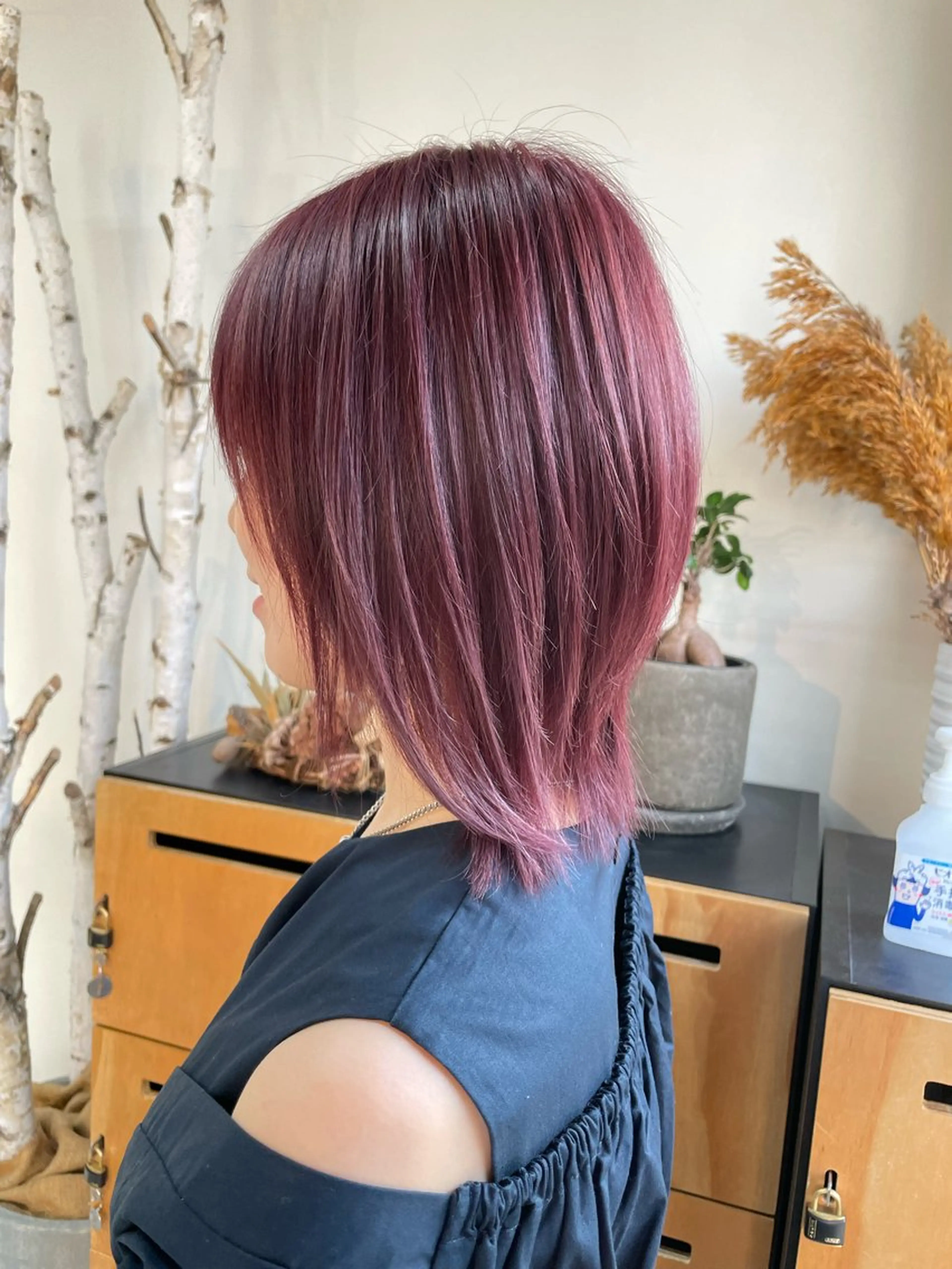 ショート カラー ブリーチ ピンクカラー バイオレットカラー ヘアカラー 🎨カラー専門家🎨 チャーリーのヘアスタイル