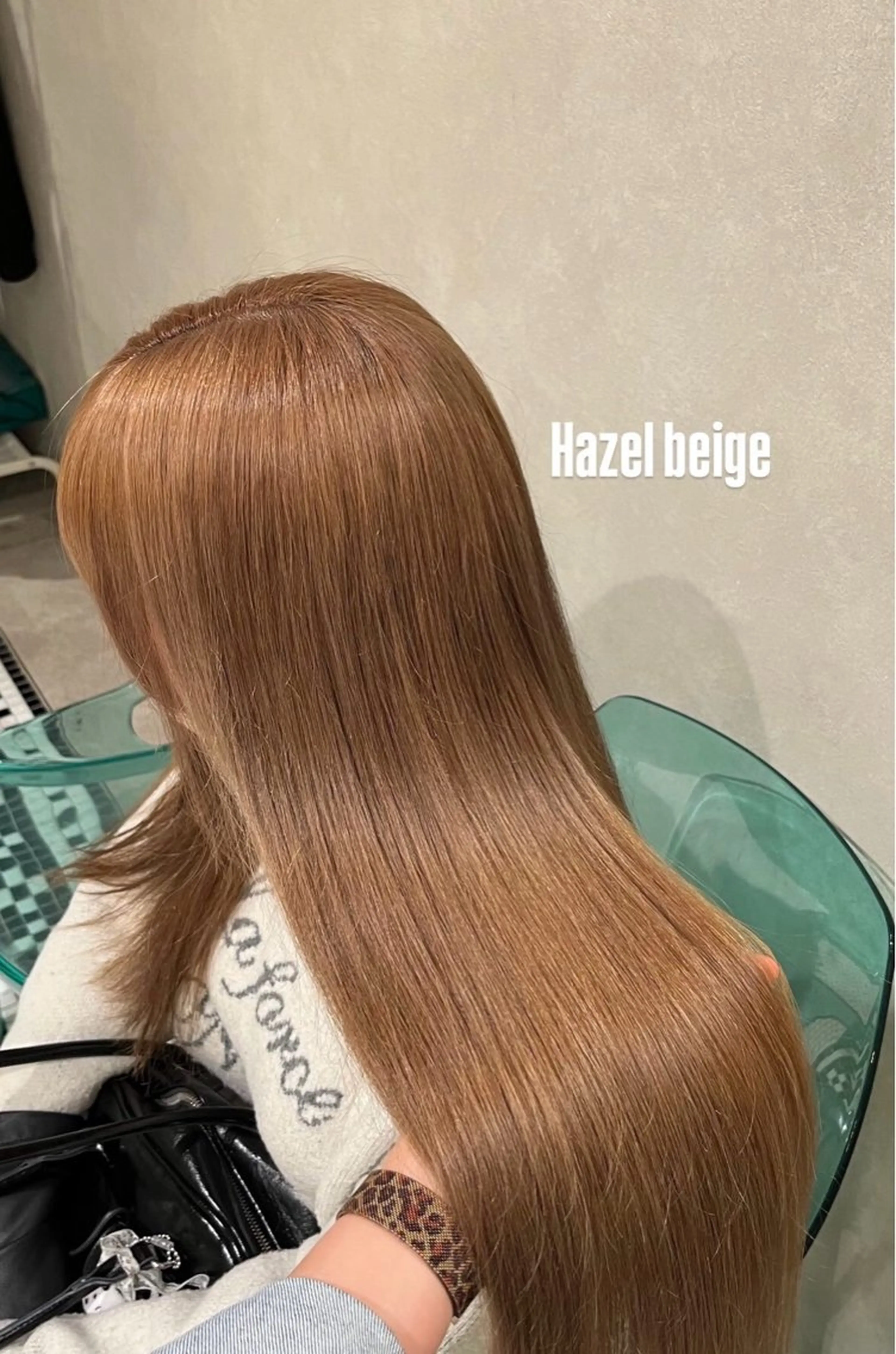 カラー ベージュカラー ブリーチ ヘーゼル ナガノ ナミエのヘアスタイル