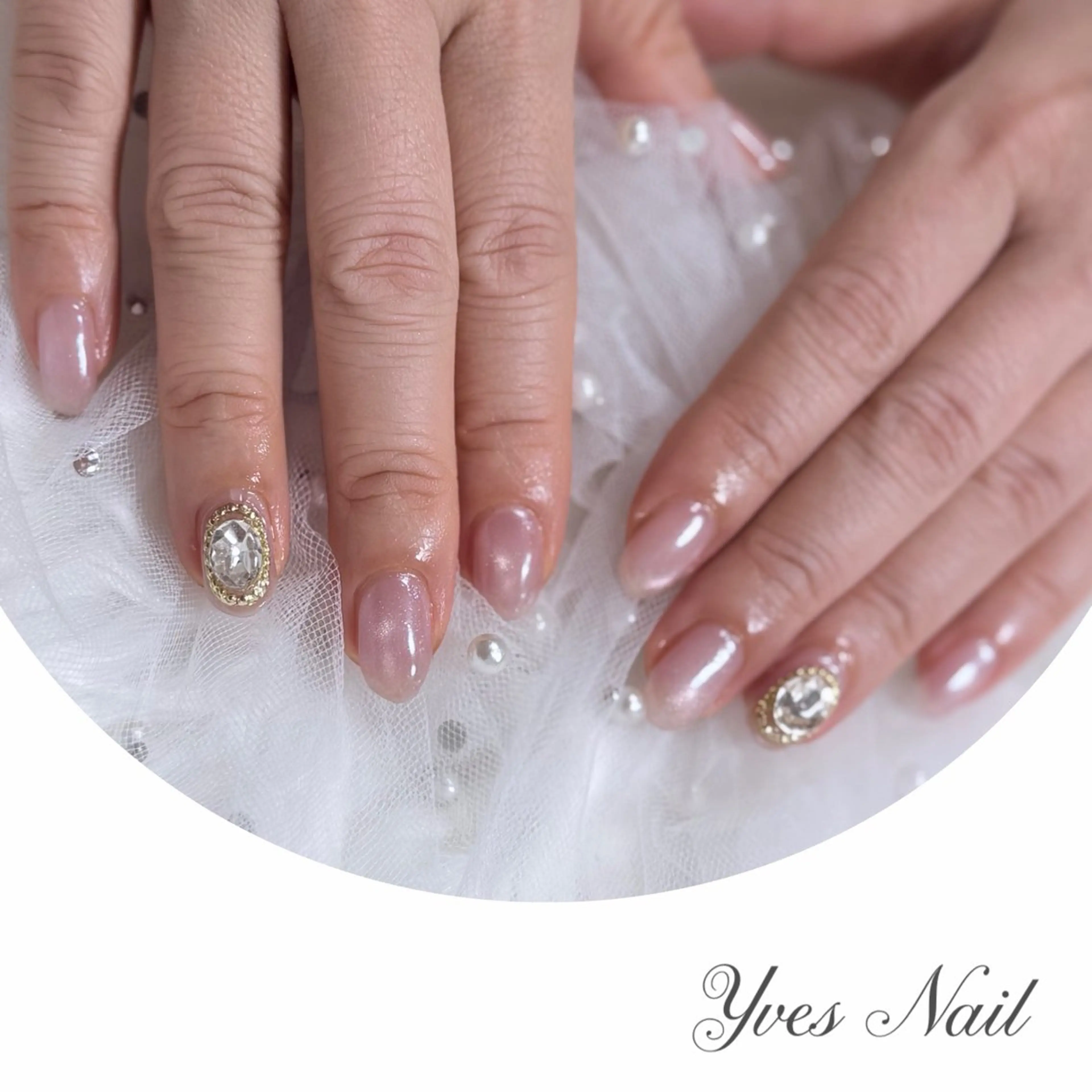 ネイル マグネットネイル ミラーネイル ストーンネイル ハンドネイル kanno yのネイルデザイン