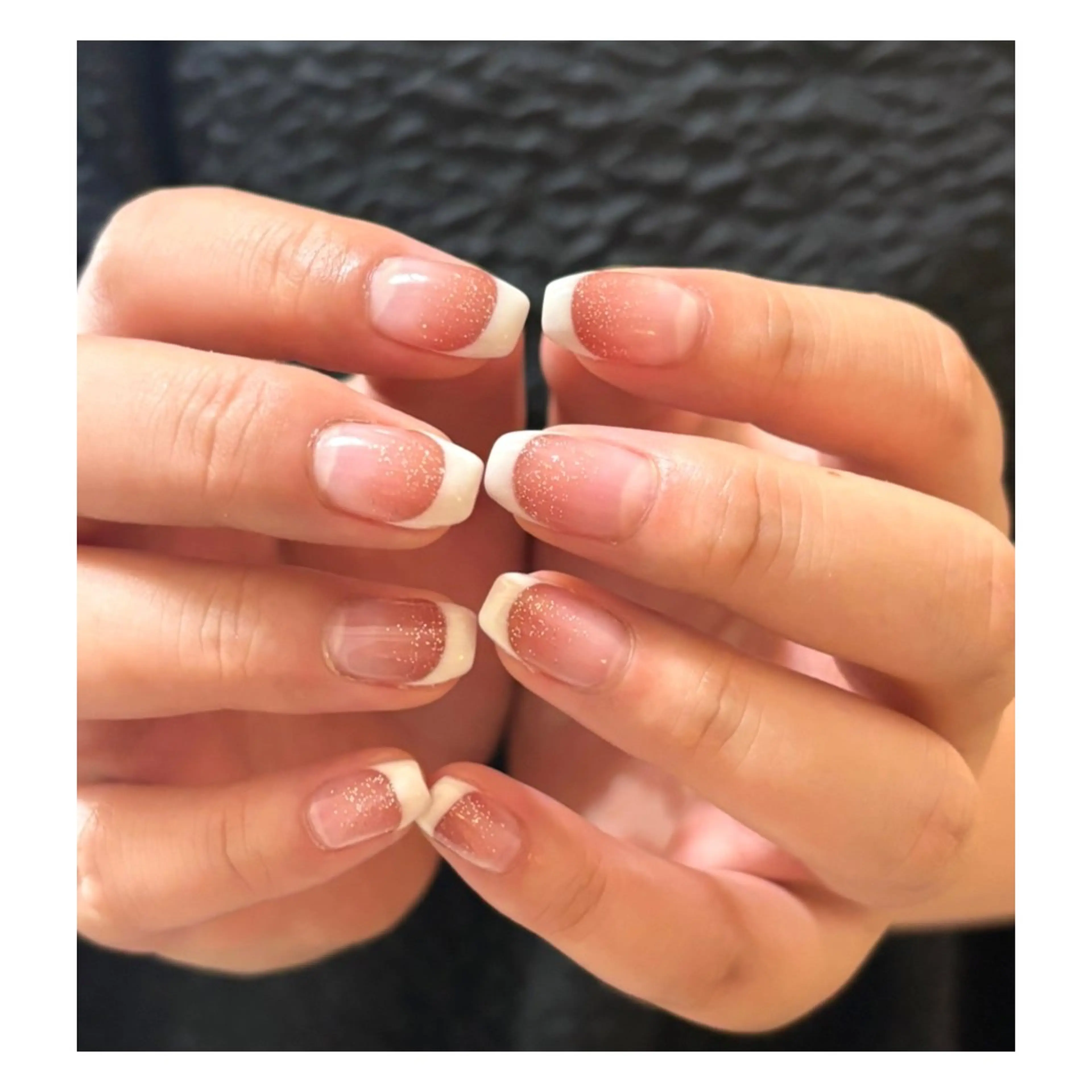 ネイル フレンチネイル ホワイト ハンドネイル Elio 国泰寺のネイルデザイン