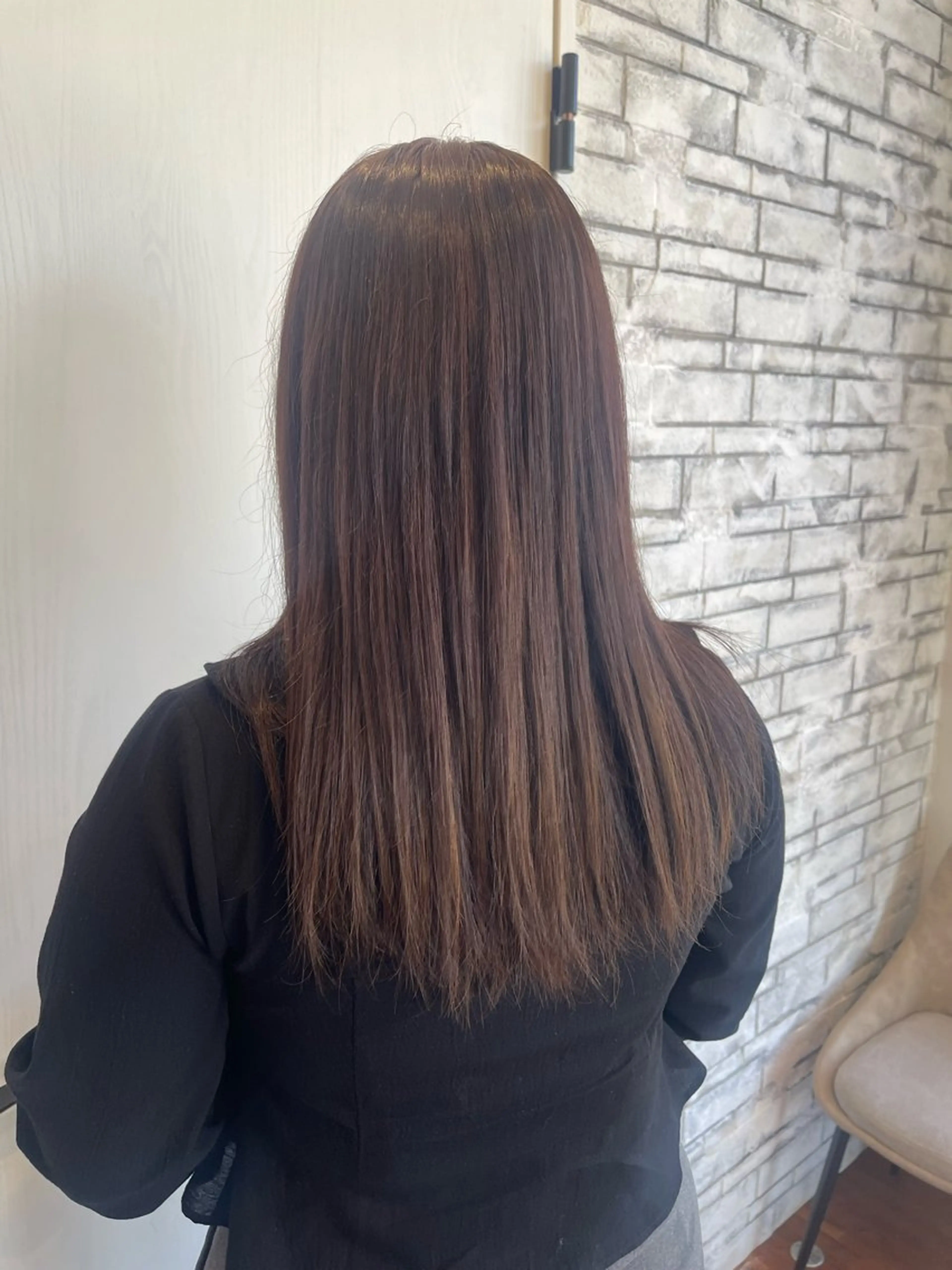 セミロング ワンカラー💓 豊橋/まおのヘアスタイル