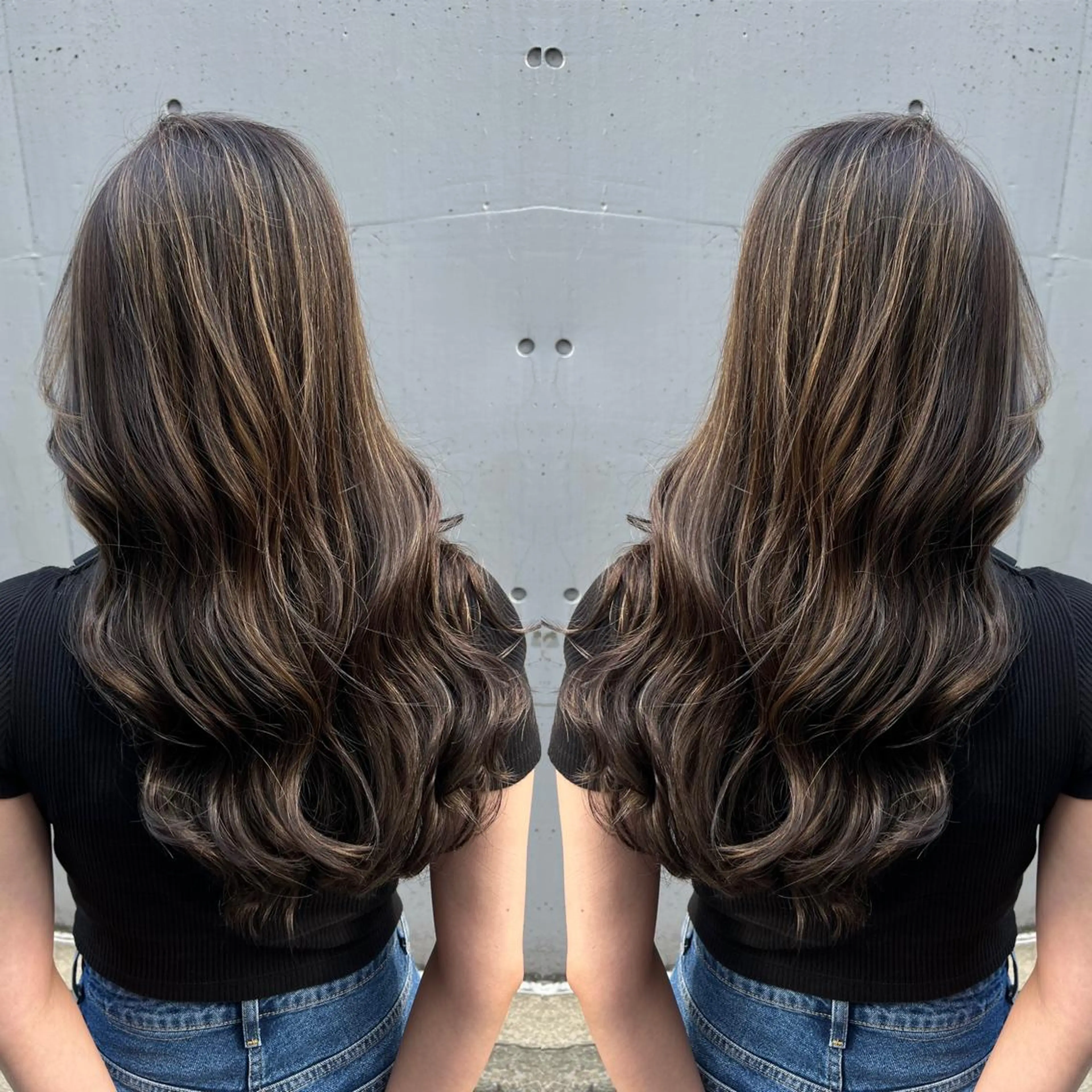 セミロング カラー 🔥ハイトーンカラー ギャルNAOKI🔥のヘアスタイル