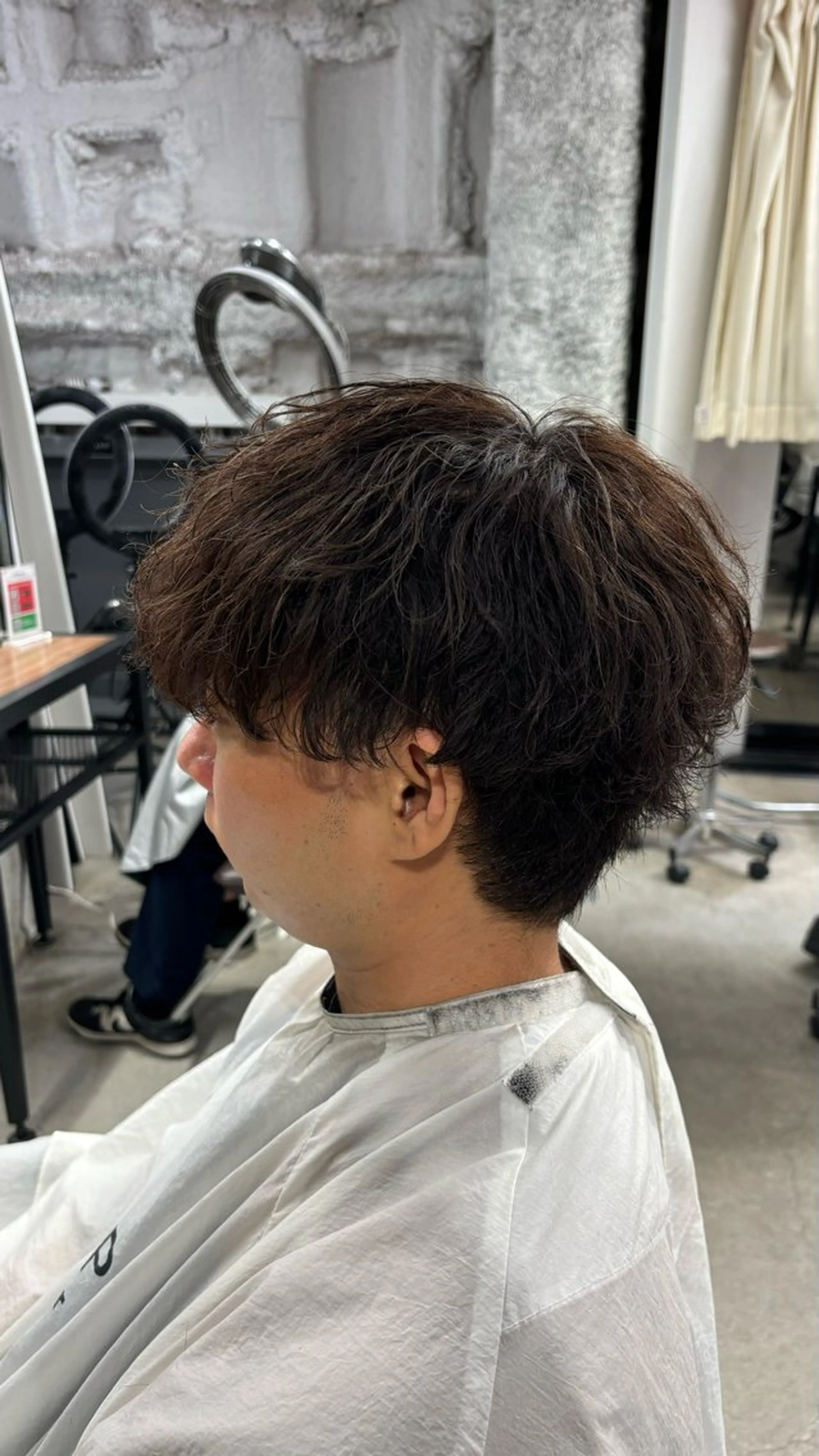 ショート カット パーマ トリートメント ルーズ／シャドウパー マ／似合わせカットのヘアスタイル