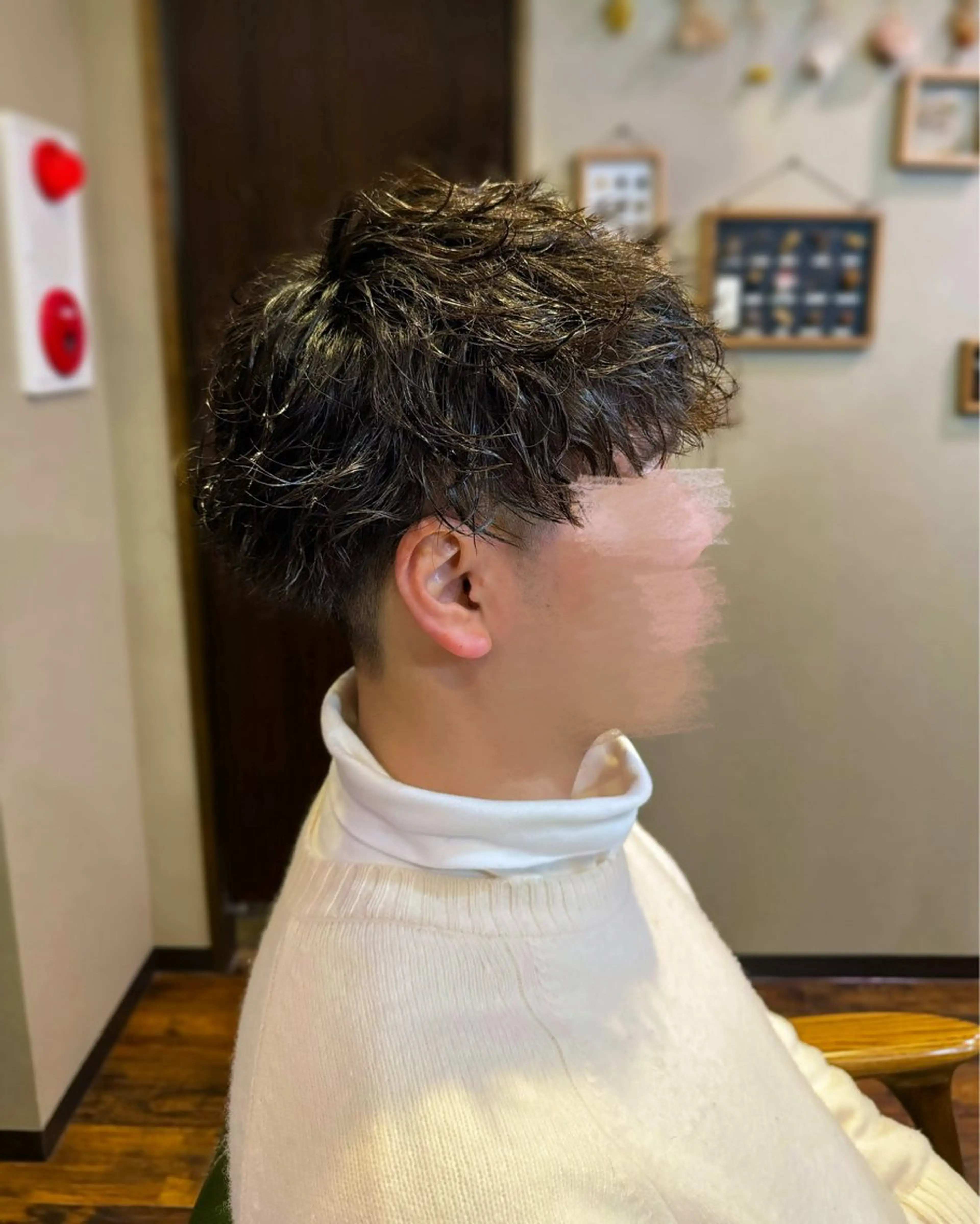 メンズ カット パーマ トリートメント kanako 🦋🫧のヘアスタイル