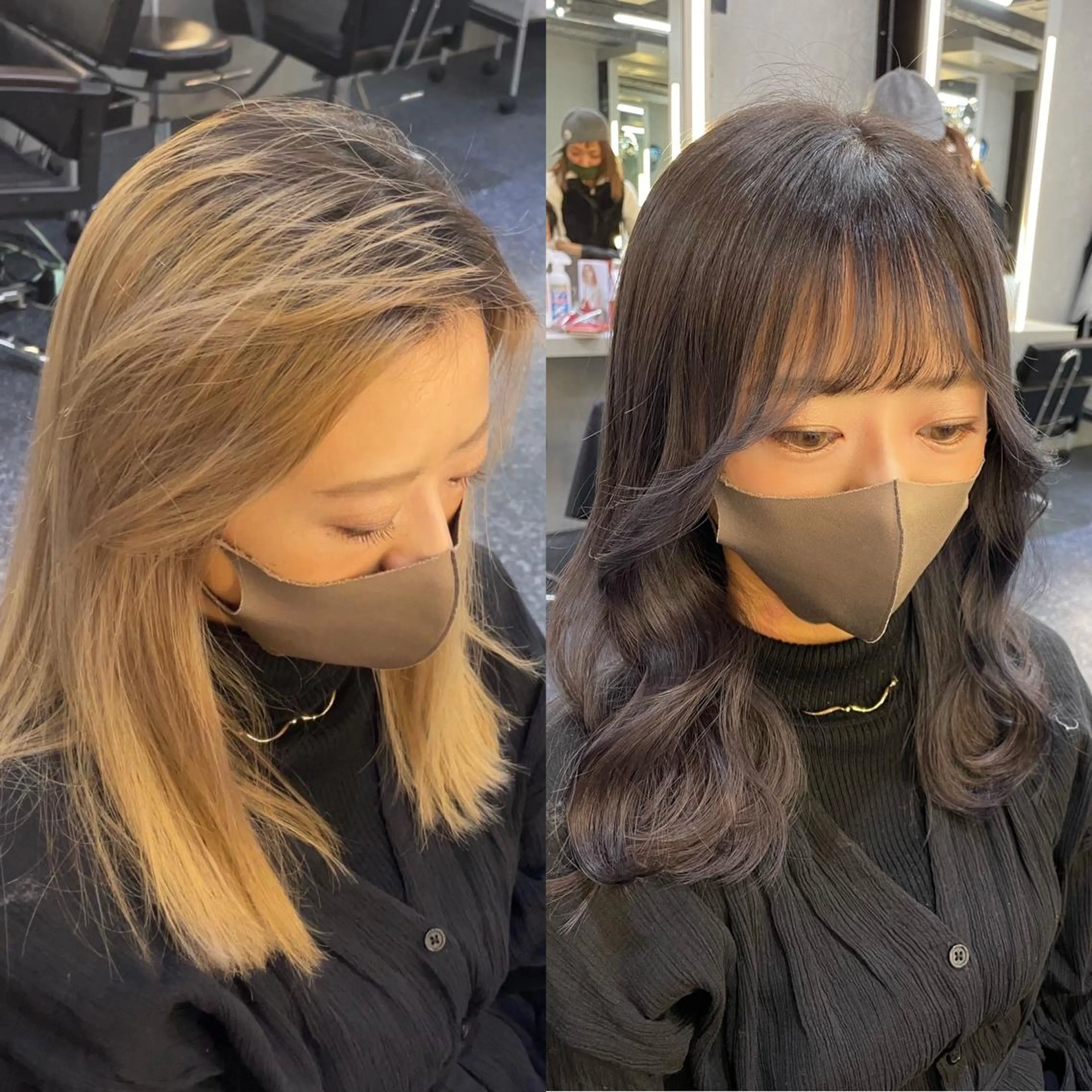 セミロング カット hair salon Lihina所属・韓国ヘア🇰🇷 FUMINAのヘアスタイル