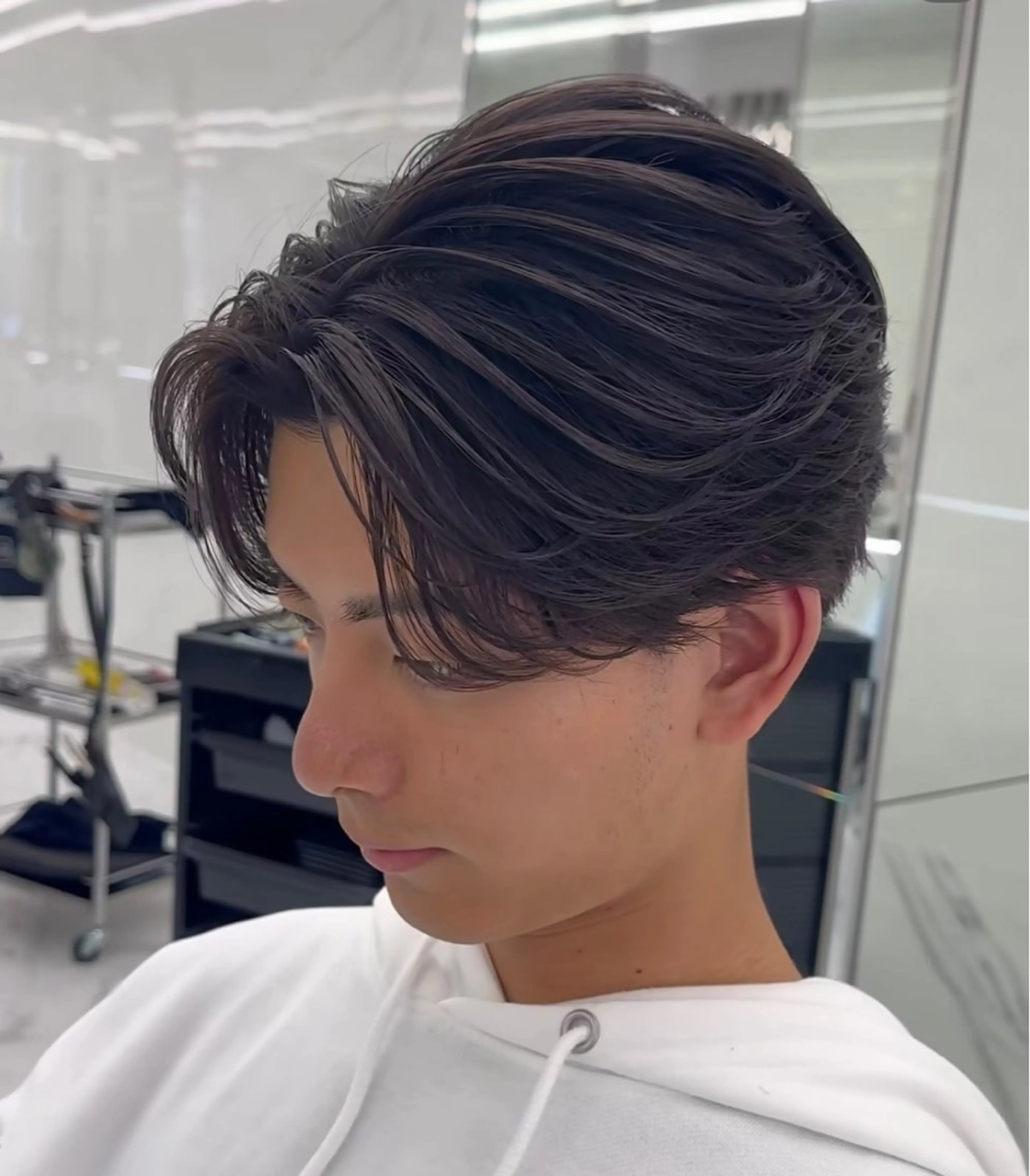 ミディアム ミディアムパーマ 蛯原 興輝のヘアスタイル