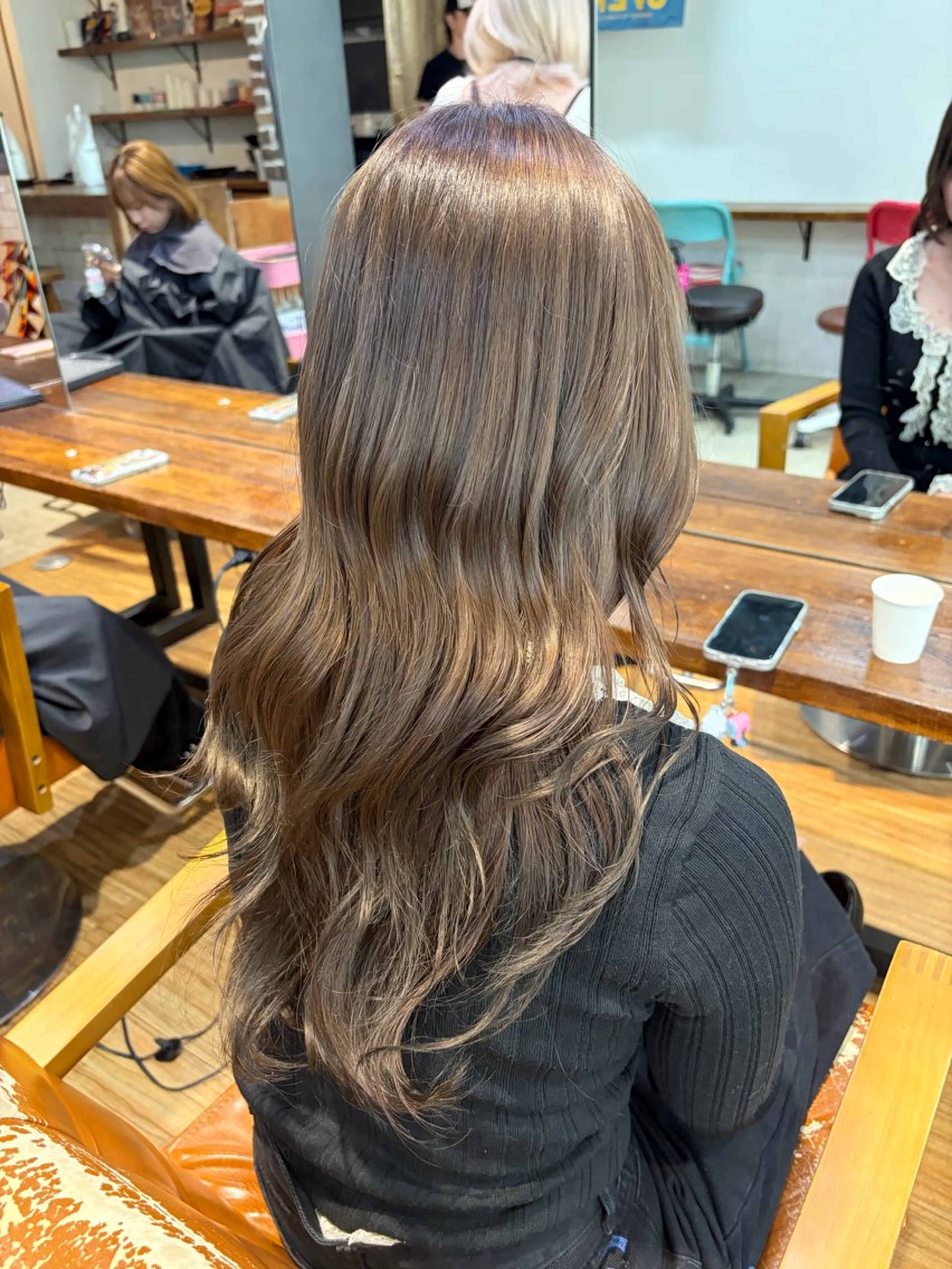 ロング カラー ヘアアレンジ ヘアカラー 透明感/ブリーチ/ 髪質改善💛miuのヘアスタイル