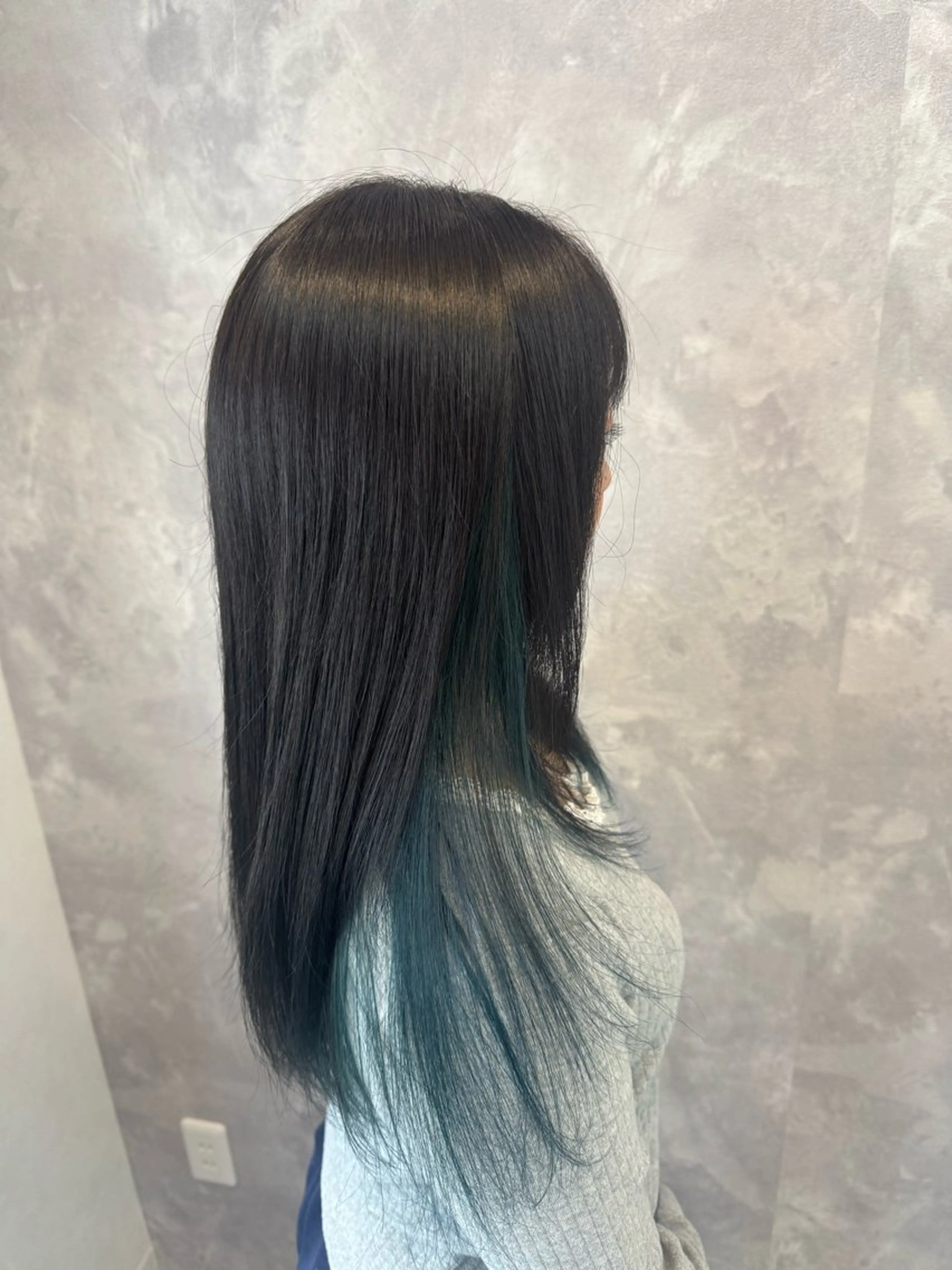 ロング カラー カット ヘアカラー トリートメント ヒヨシ ルナのヘアスタイル