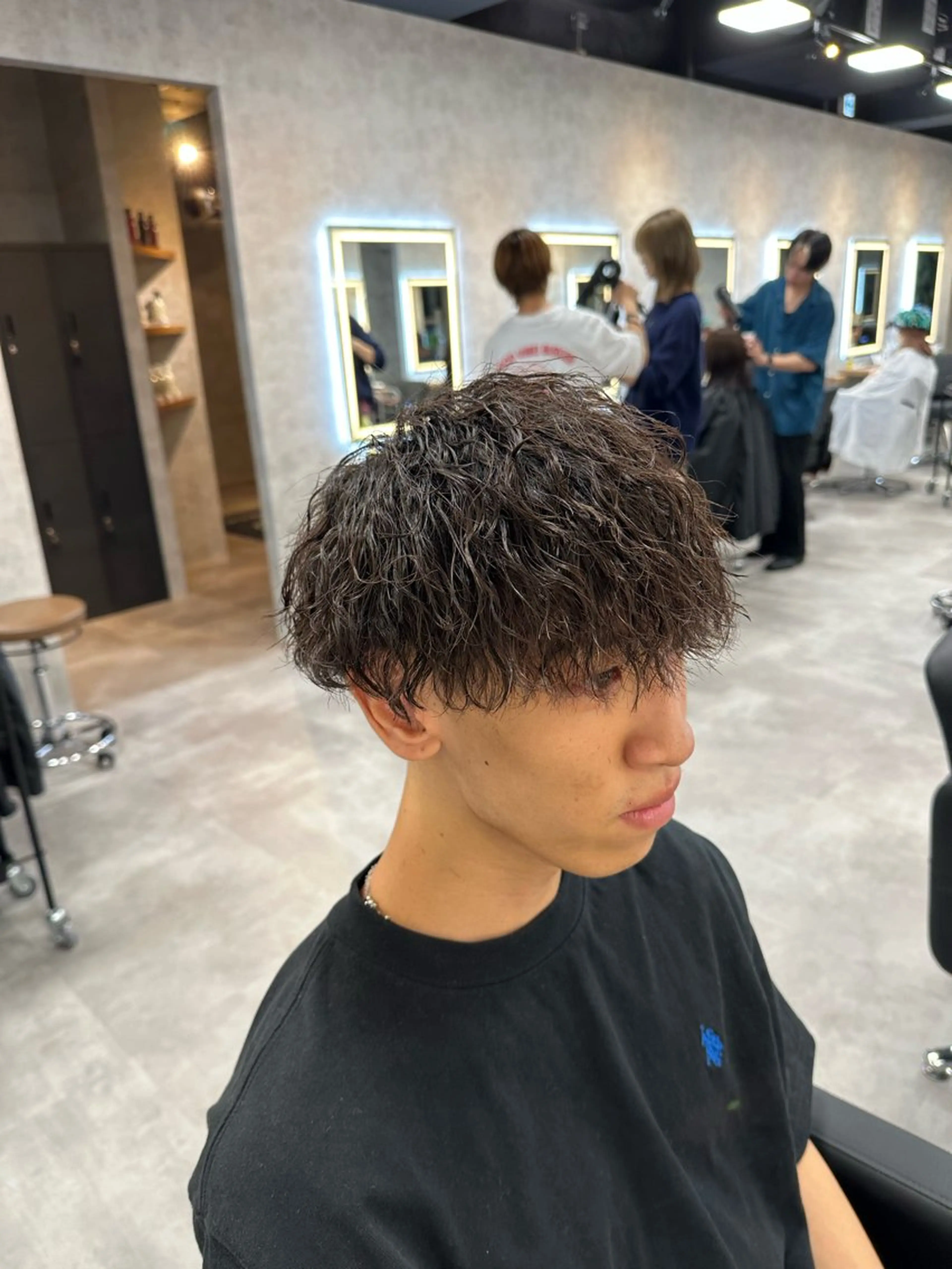 【メンズ限定】カット➕縦落ちツイスパ(ケア込み)の写真