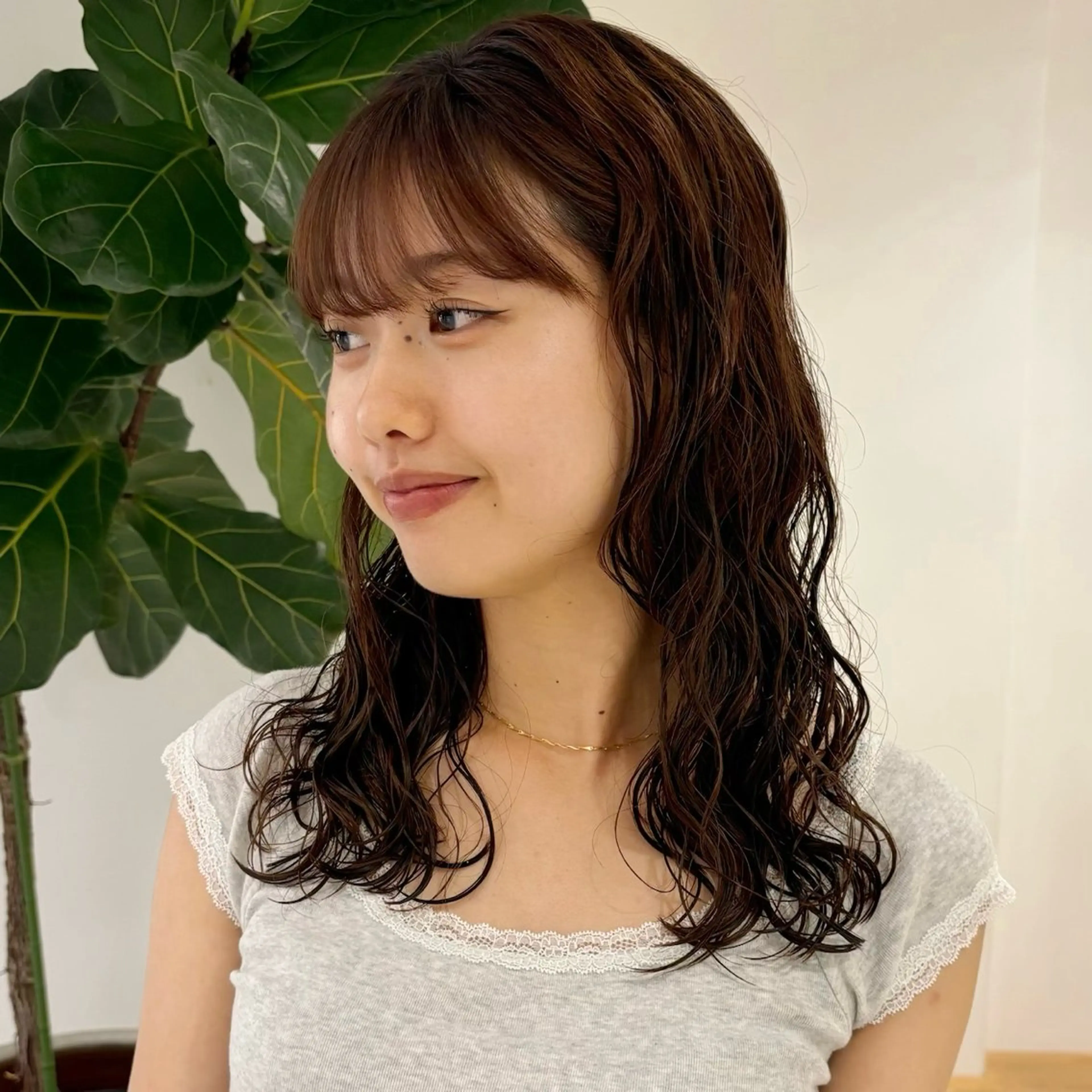 ロング パーマ カット パーマ アヤカ foto 武蔵小杉のヘアスタイル