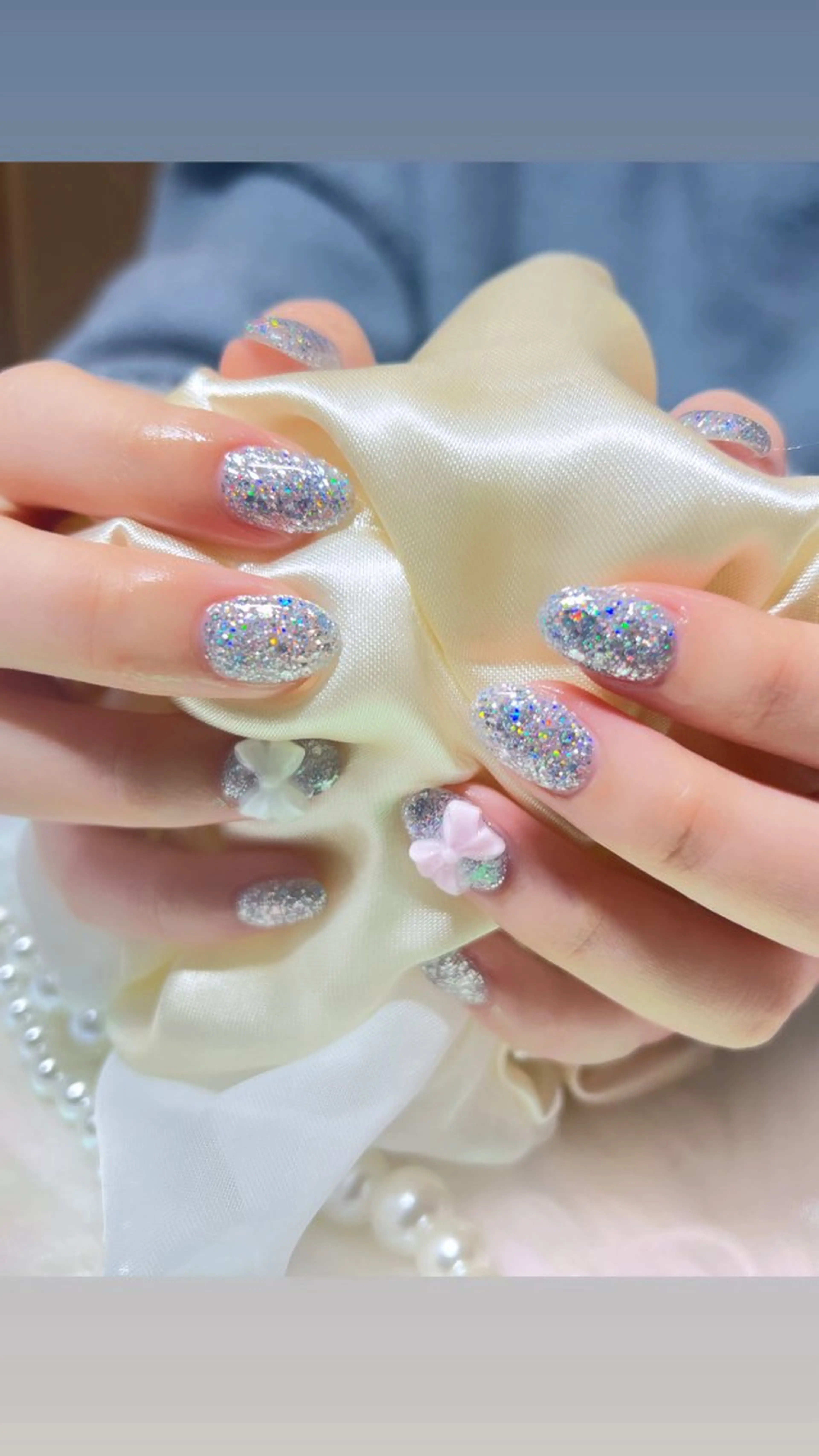 ネイル ラメ(グリッター) ワンカラーネイル 88-nail. MAKIのネイルデザイン