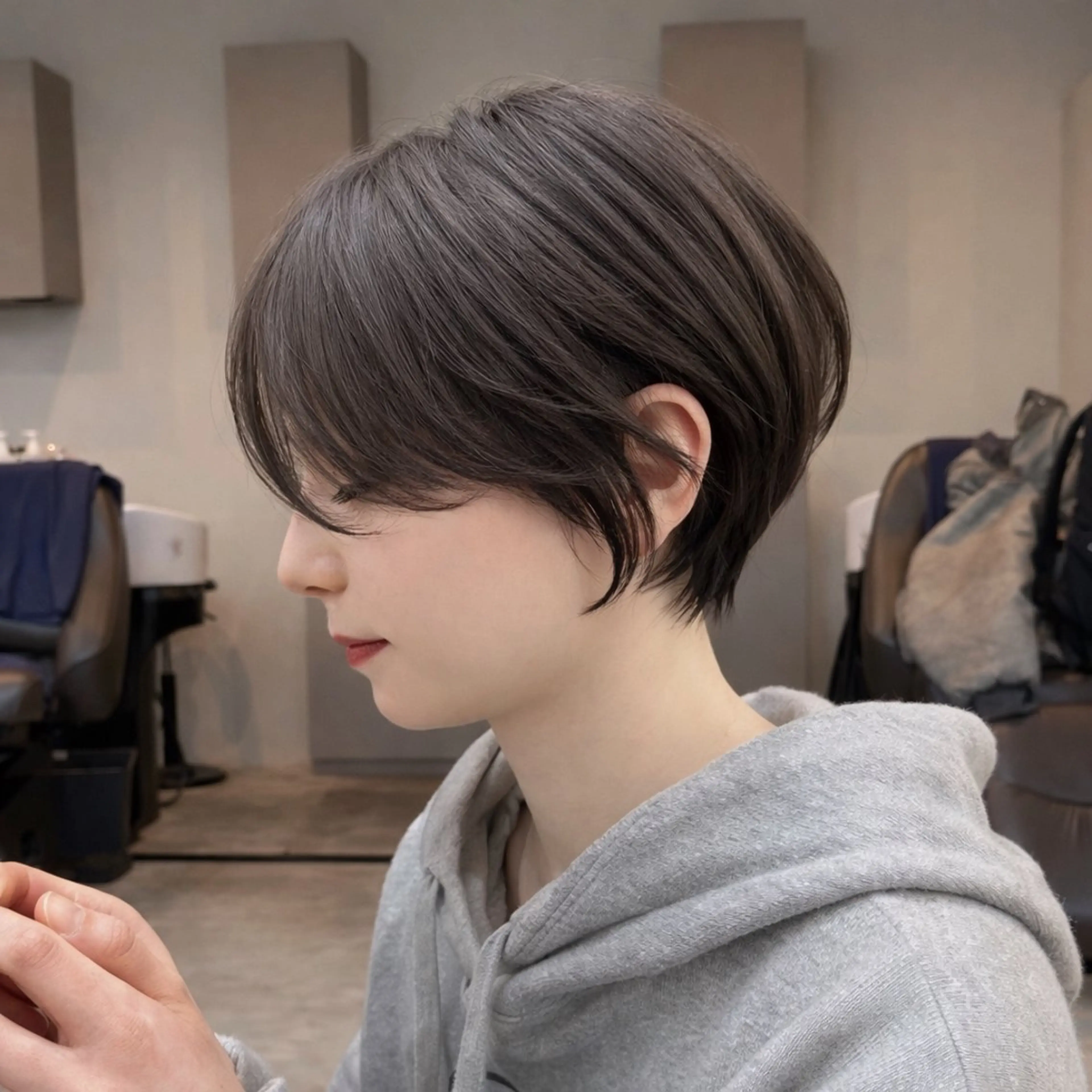 ショート 似合わせカット ショートヘア トリートメント manami/ ハッシュレイヤーのヘアスタイル