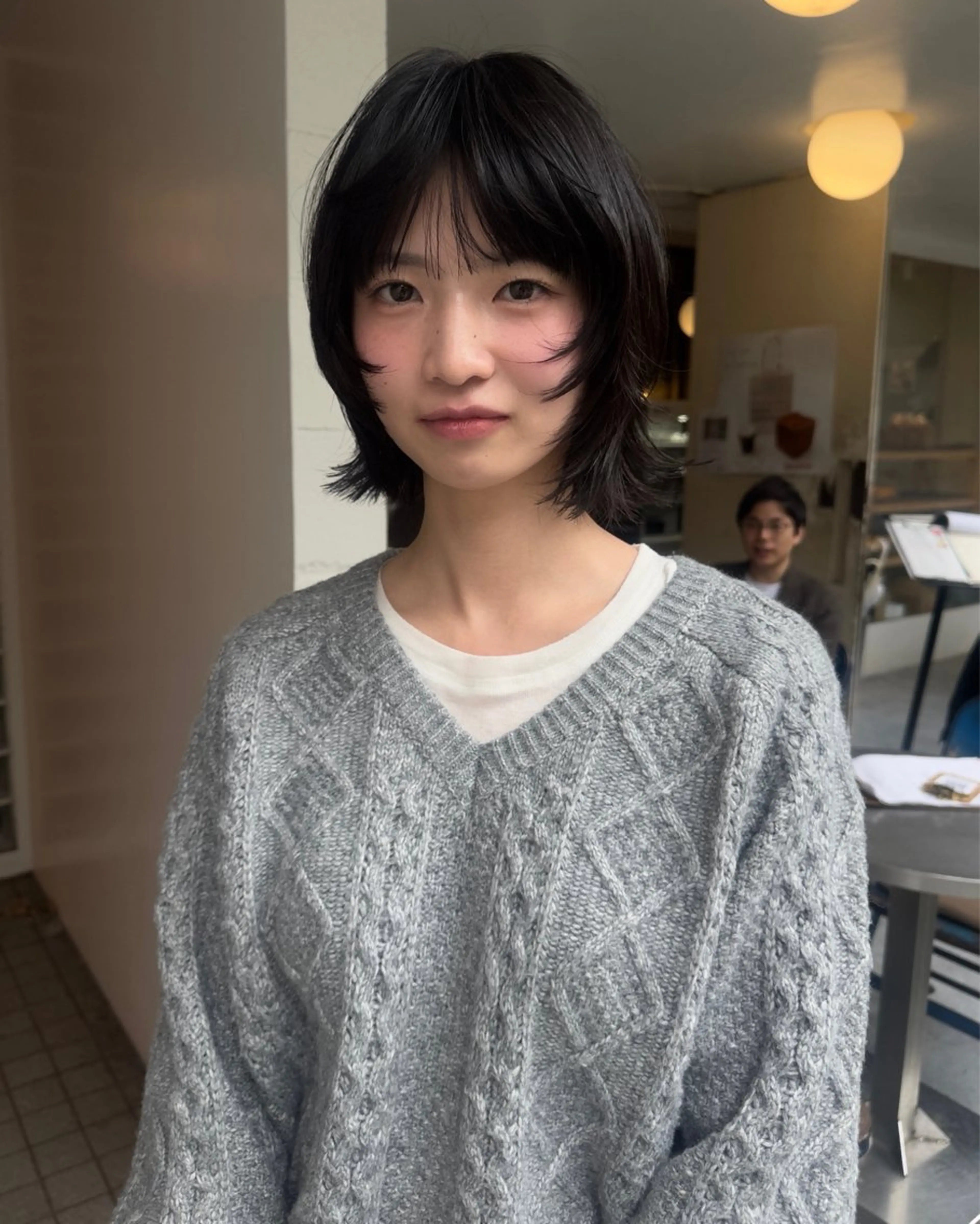 ミディアム カラー カット ヘアカラー ボブ/似合わせ レイヤーcocomoのヘアスタイル