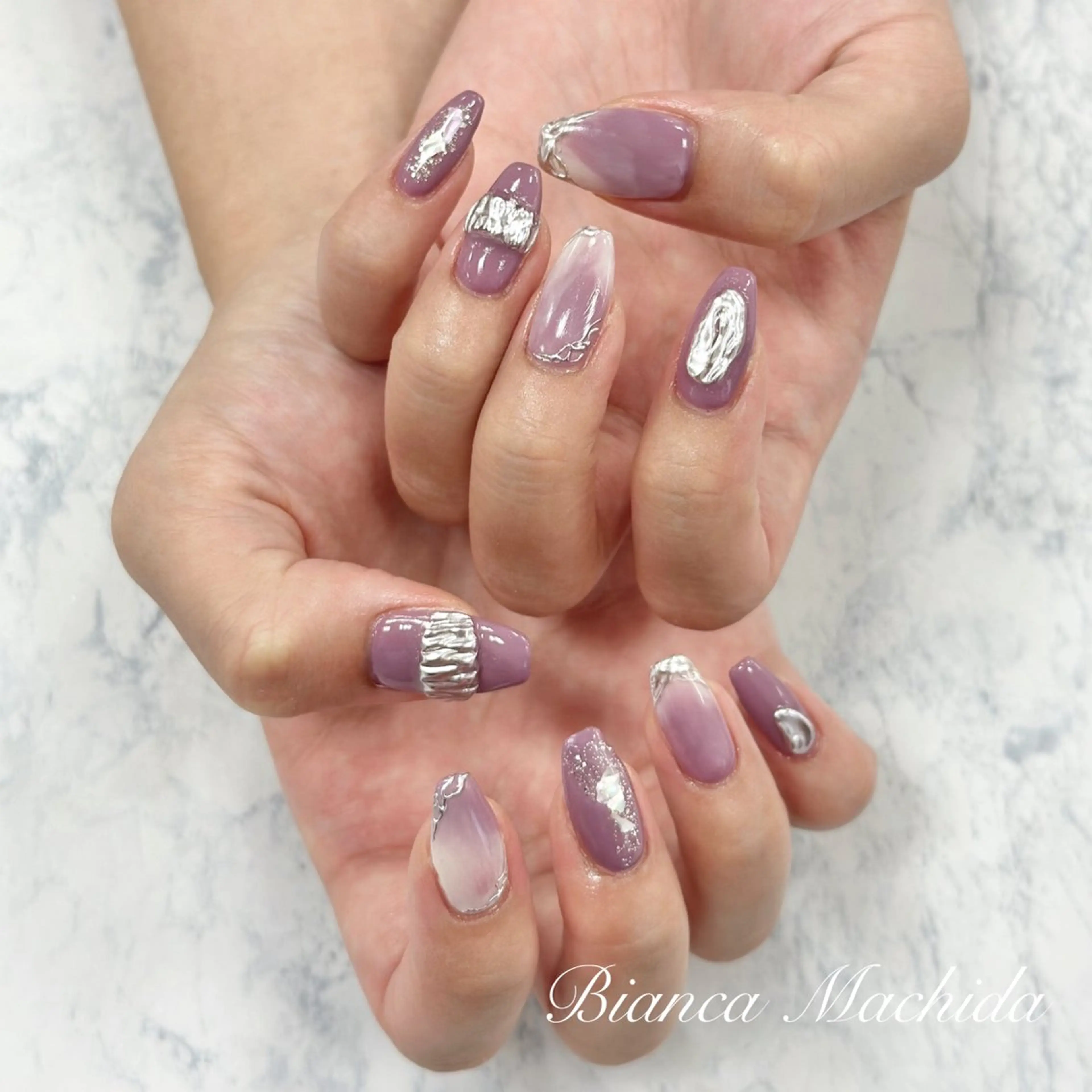 ネイル ハンドネイル Bianca👼🏻 OIKAWAのネイルデザイン