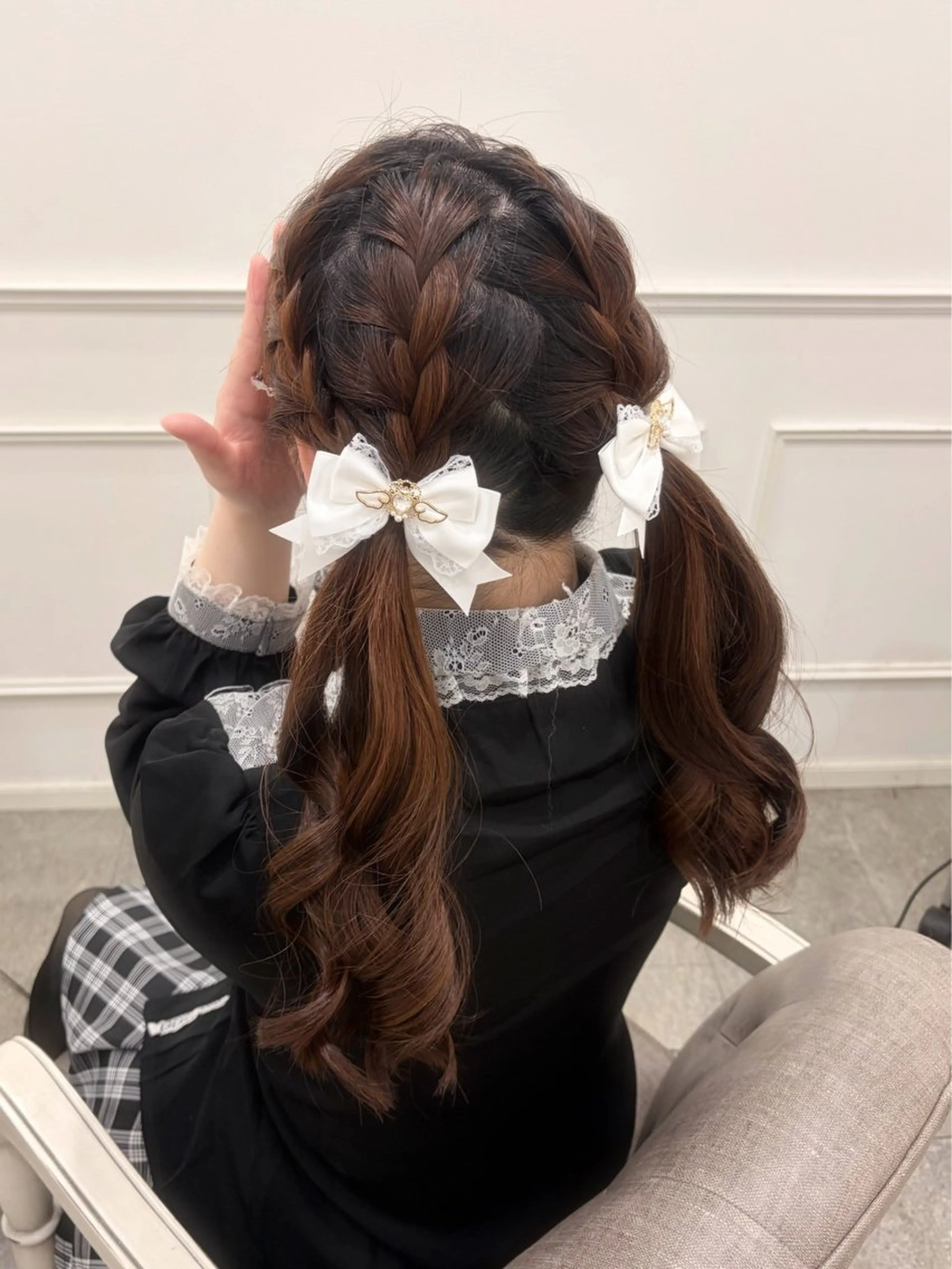 ロング ツインテール ヘアセット 木村 しずかのヘアスタイル