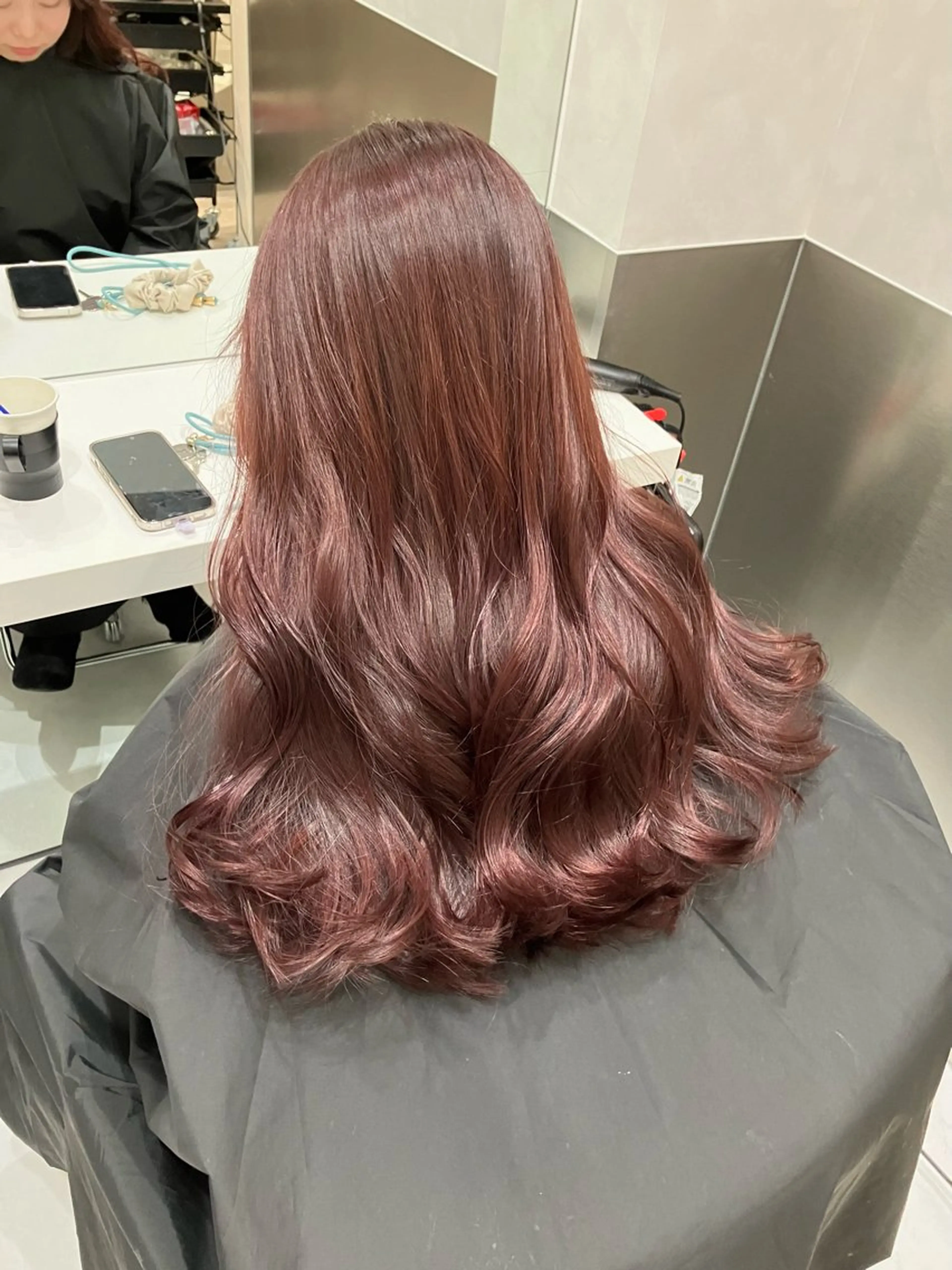 ロング カラー カット ヘアカラー トリートメント 💖ブリーチなし透明 感💖ASAHIのヘアスタイル