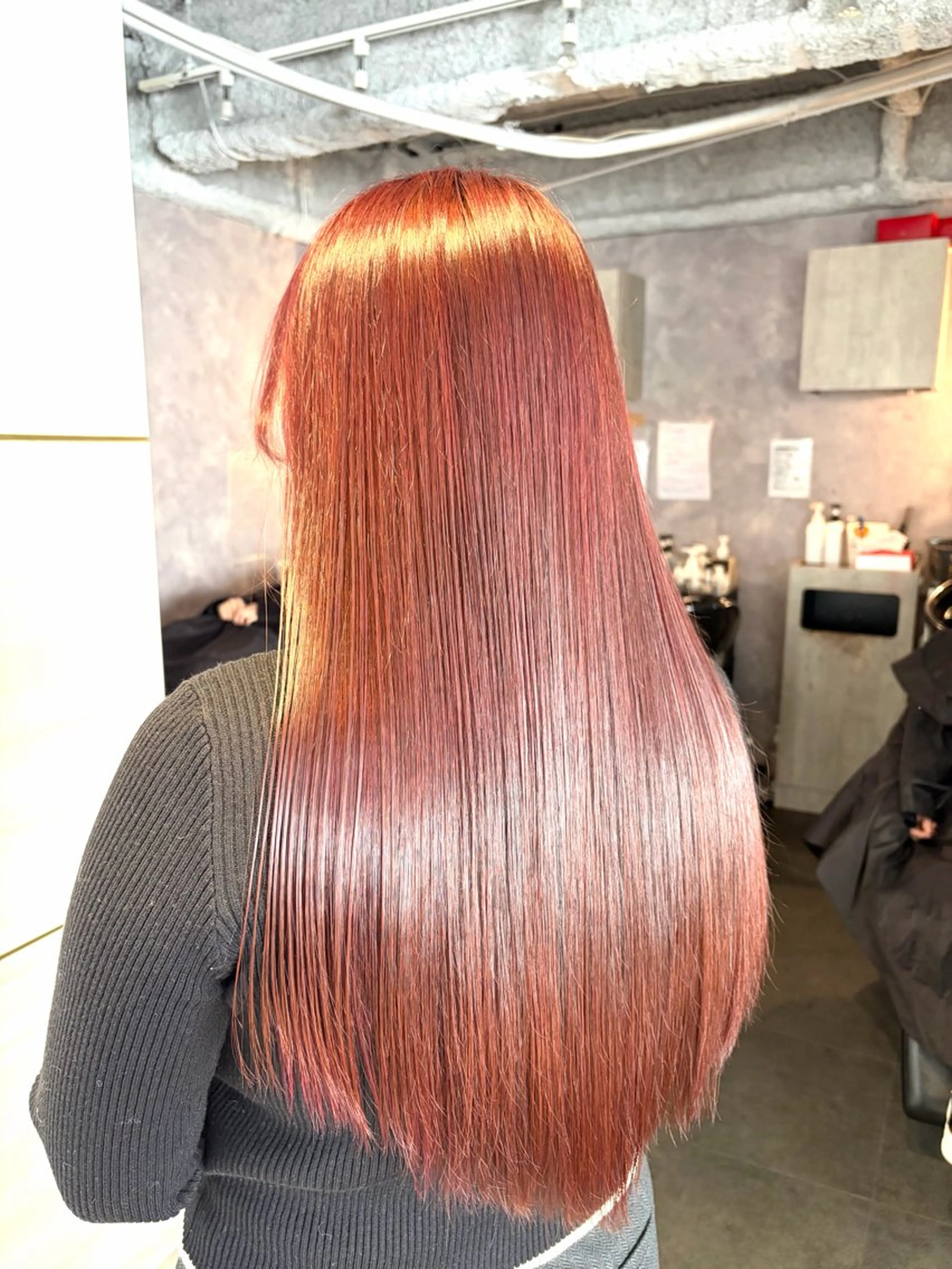 ロング カラー ヘアカラー 🩶鈴木茉奈🩶艶髪 /透明感/暖色カラーのヘアスタイル