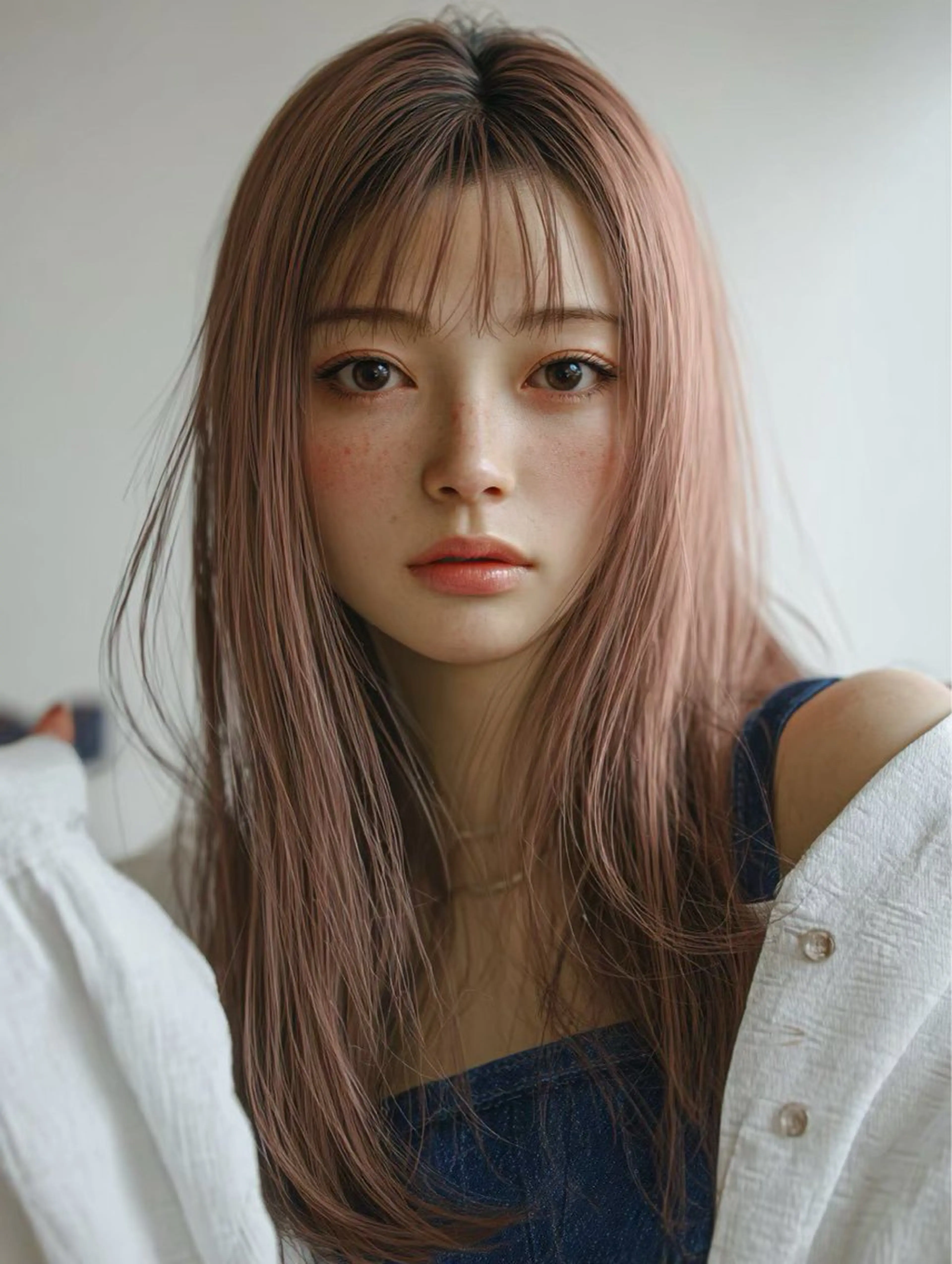 ロング カラー ブリーチ ブラウンカラー イルミナカラー ブリーチなしカラー ピンクカラー ヘアカラー トリートメント 🌈髪質改善💕 縮毛矯正✨青木まで✨のヘアスタイル