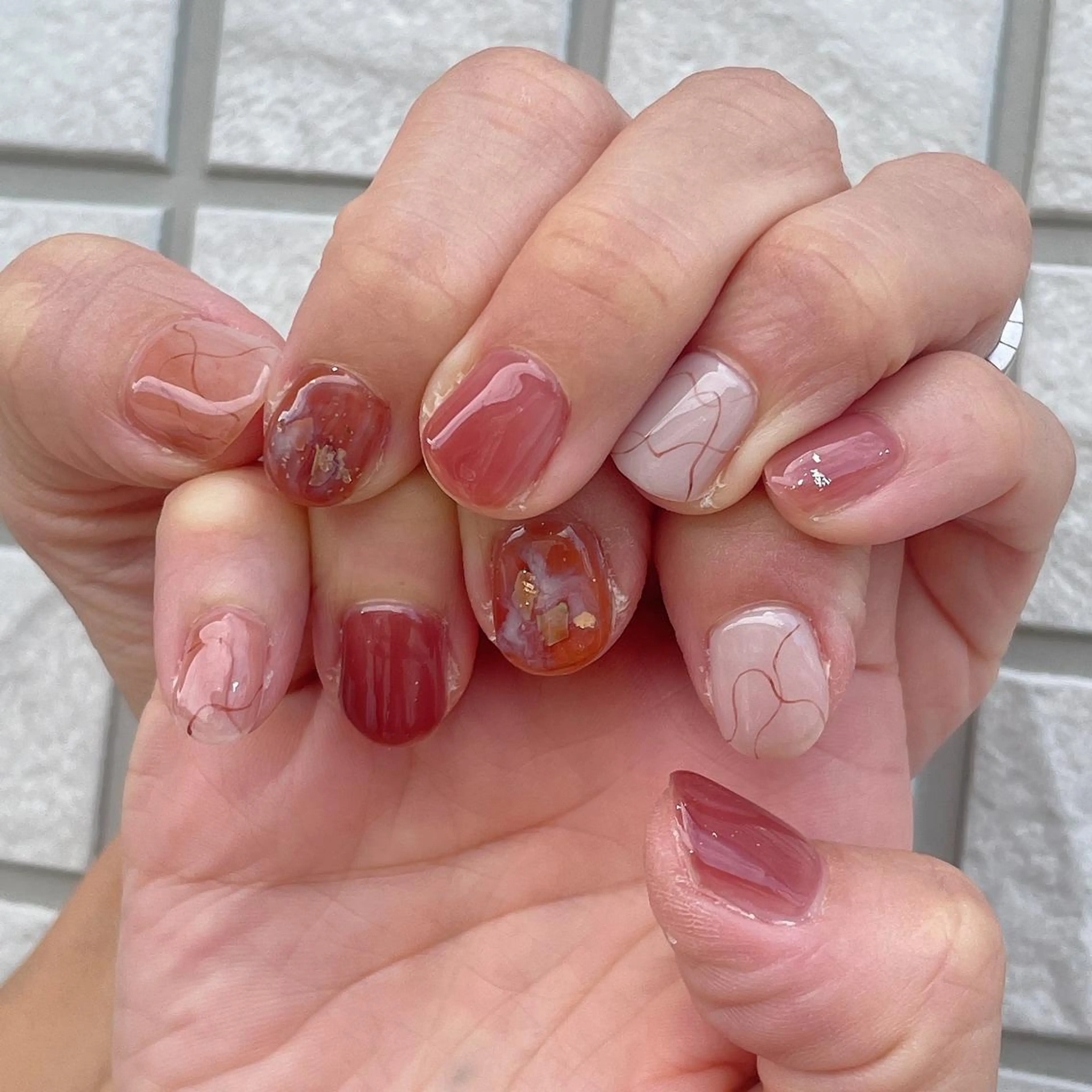 ネイル 持ち込み ハンドネイル amulet TOMOMIのネイルデザイン