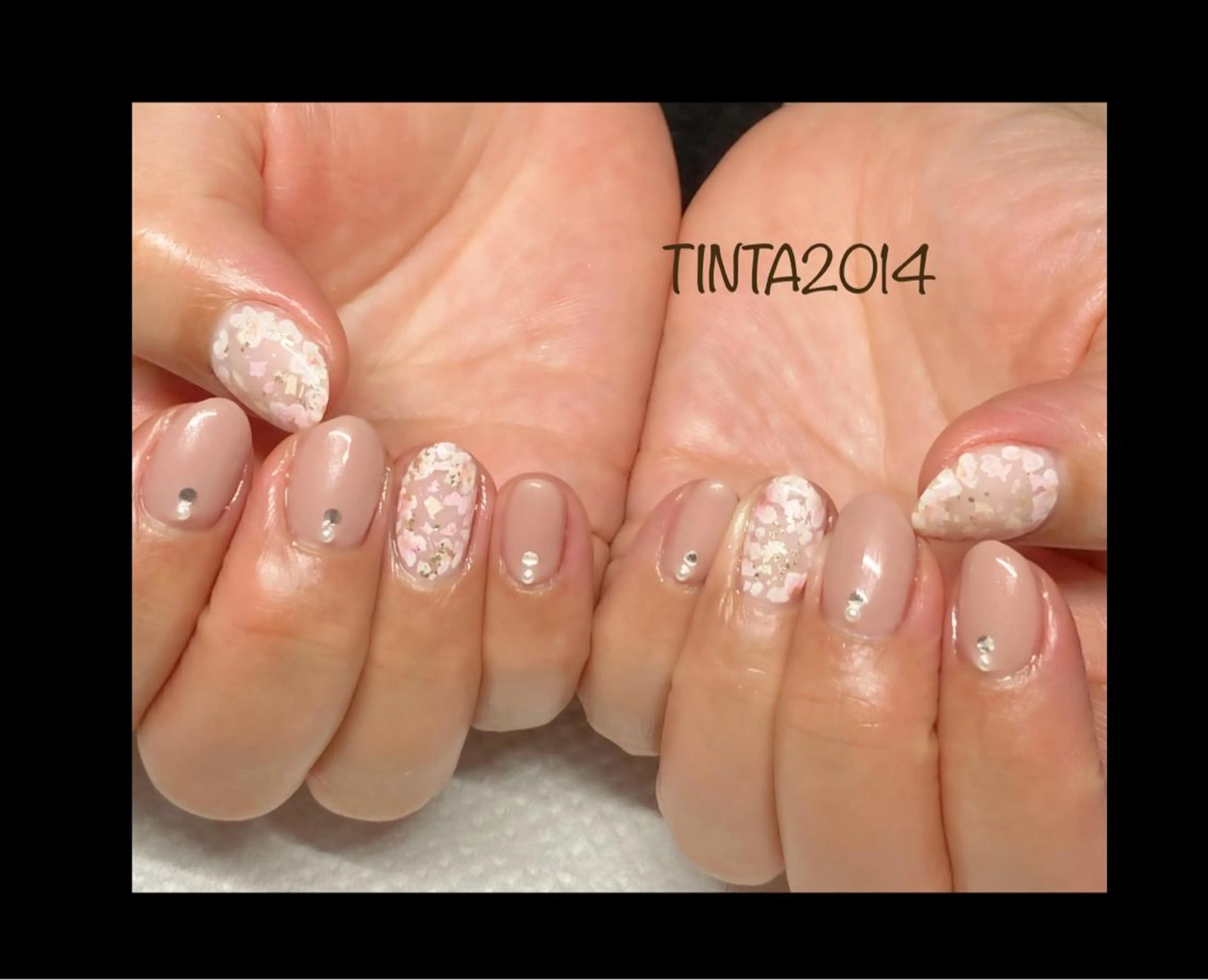 ネイル 桜ネイル フラワーネイル ハンドネイル ネイルサロン ティンタ所属・馬場 典子のネイルデザイン