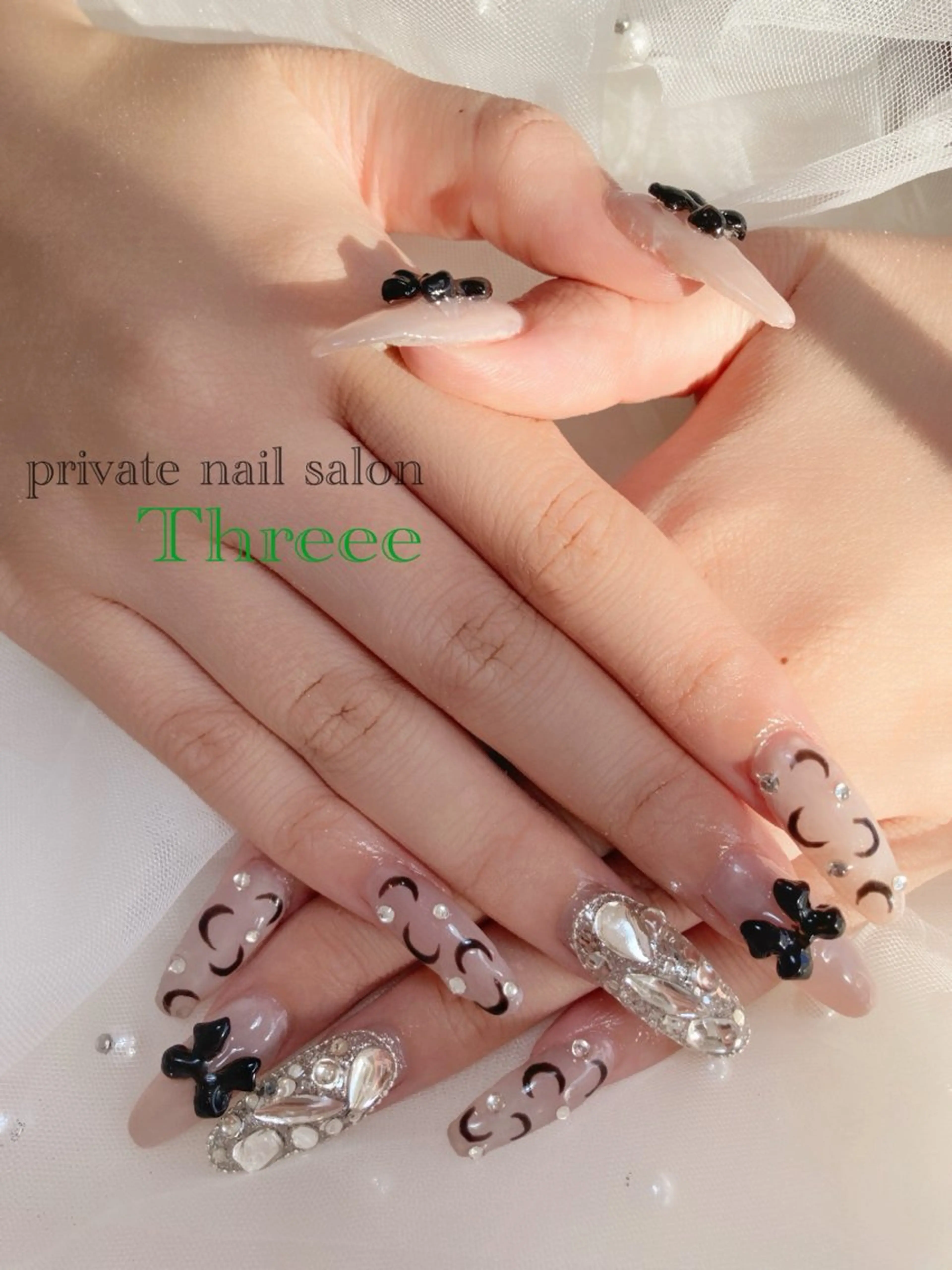 ネイル 長さ出し ハンドネイル Nail salon - Threee　-のネイルデザイン