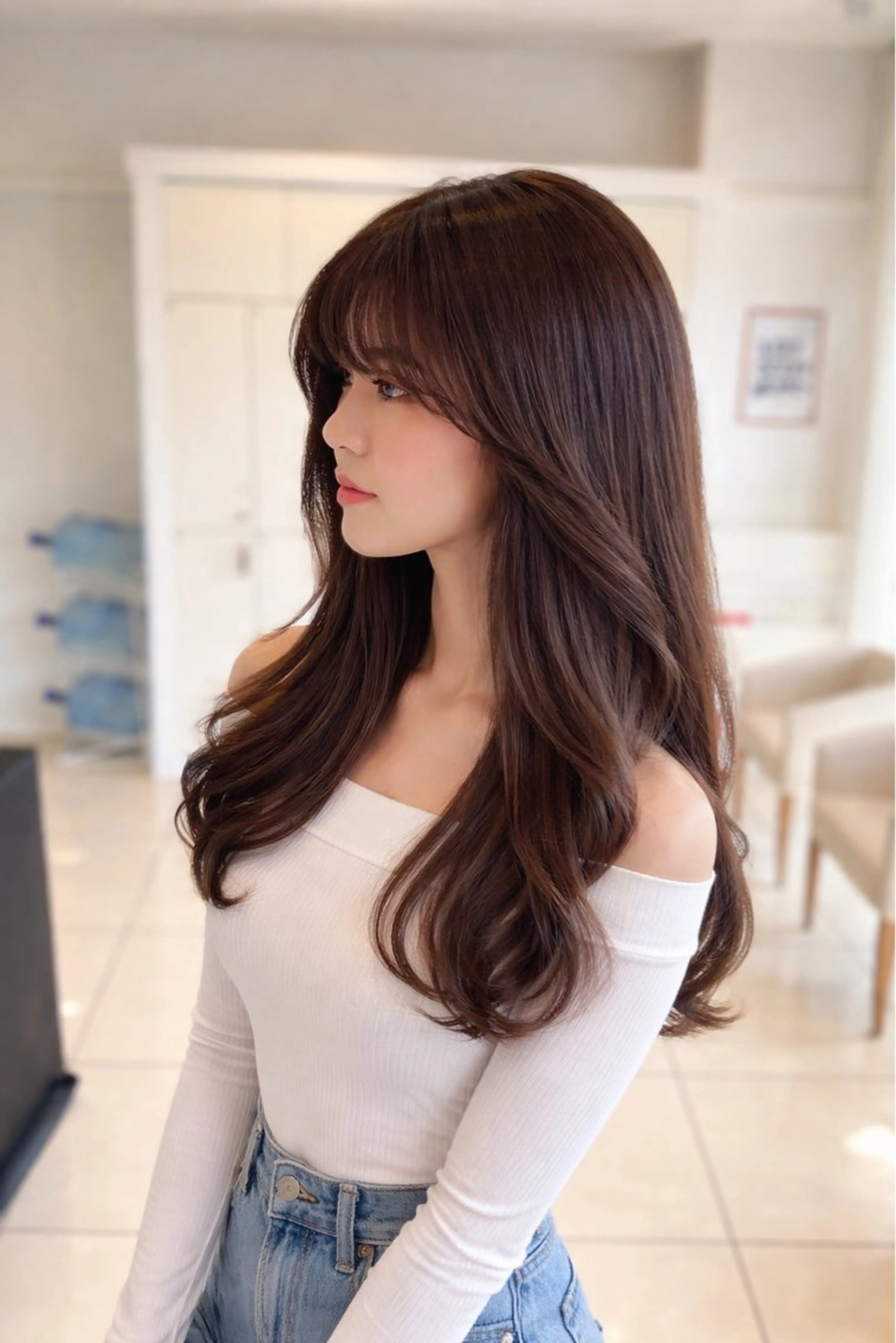 ロング カラー カット ヘアカラー 金子 直樹のヘアスタイル