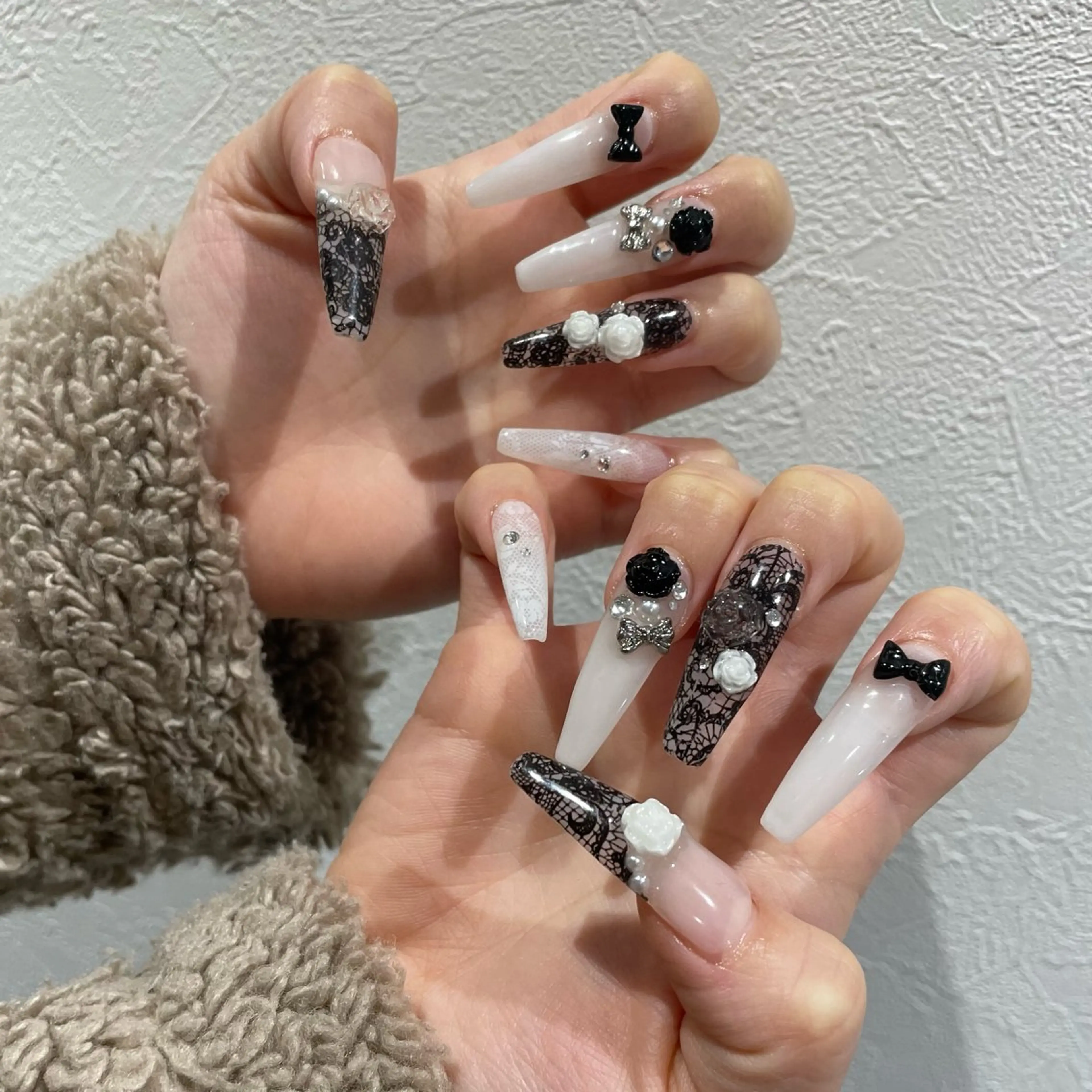 💚【オフなし】1cm以上の長さ出し🍓チップスカルプ(アート10本まで)の写真