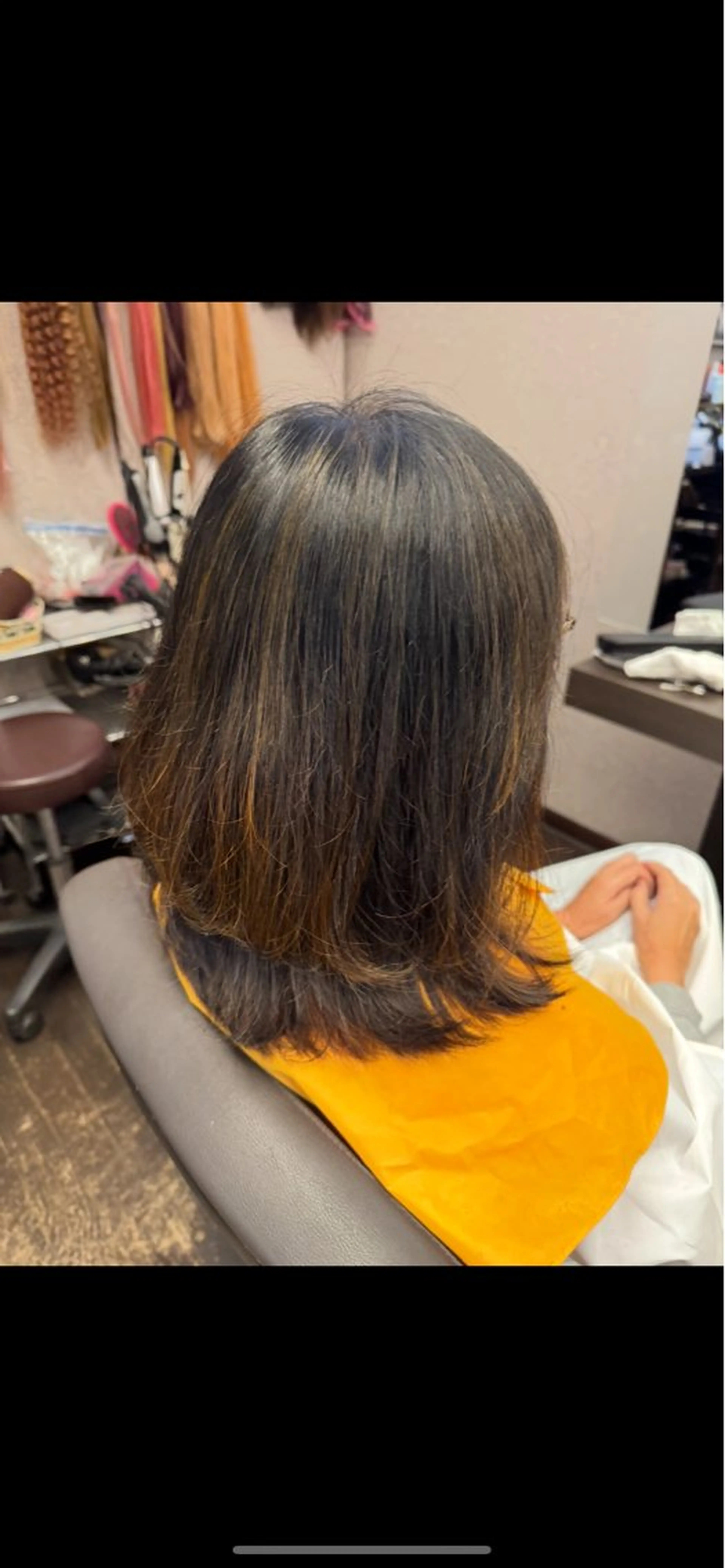 ミディアム ふくもと ゆうこのヘアスタイル
