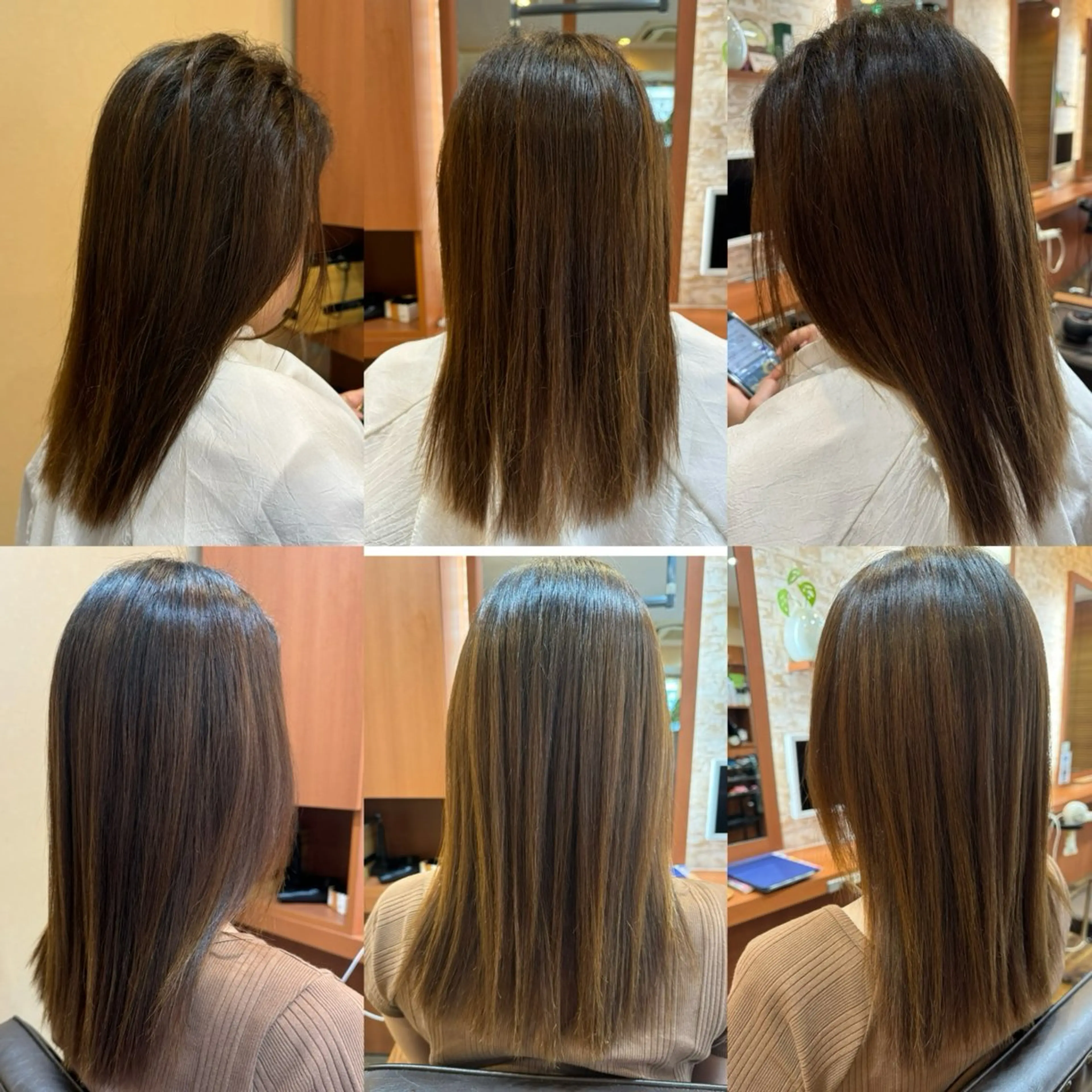 ロング 縮毛矯正 山口 博司のヘアスタイル