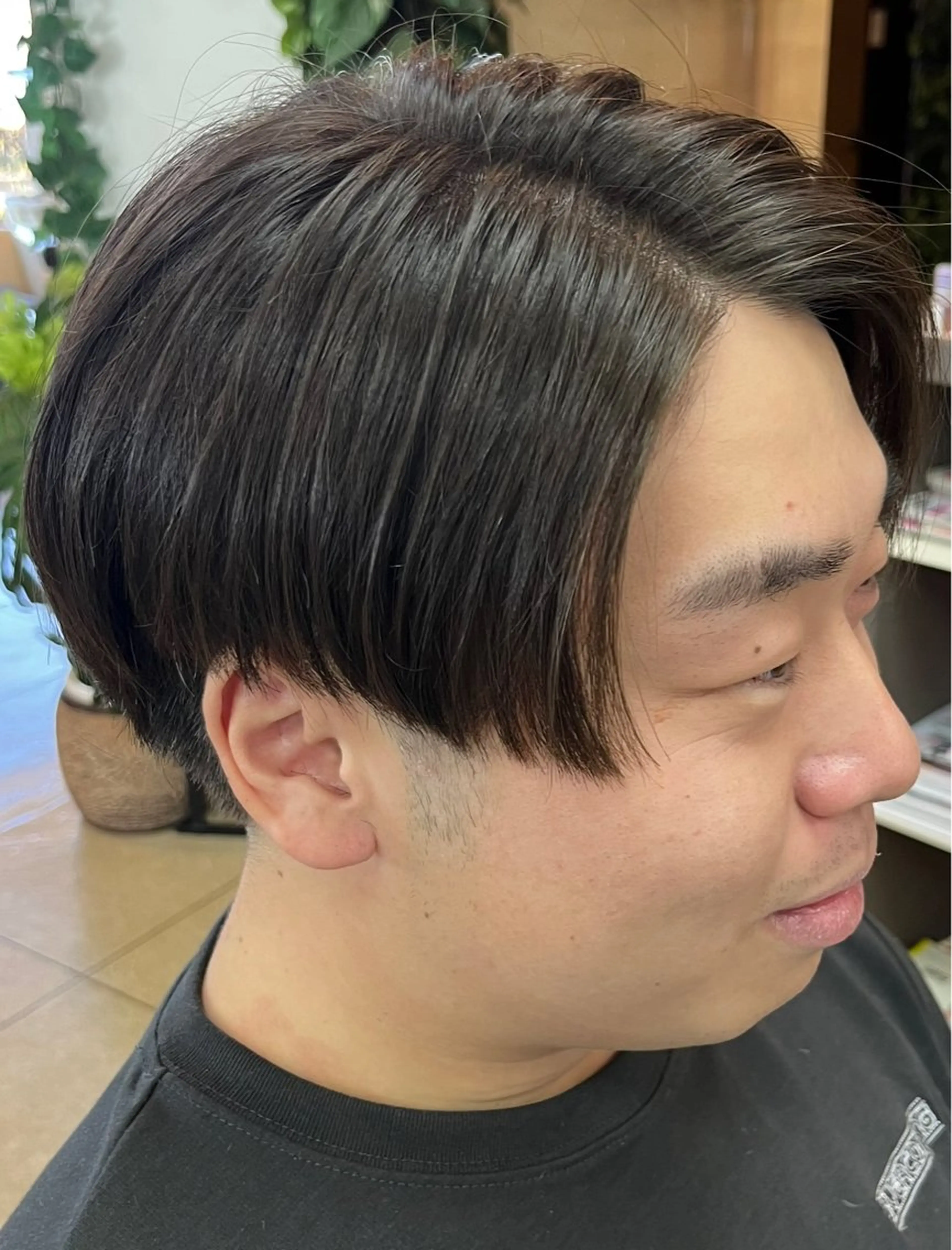 ミディアム パーマ メンズ カット 熊谷 拓海のヘアスタイル