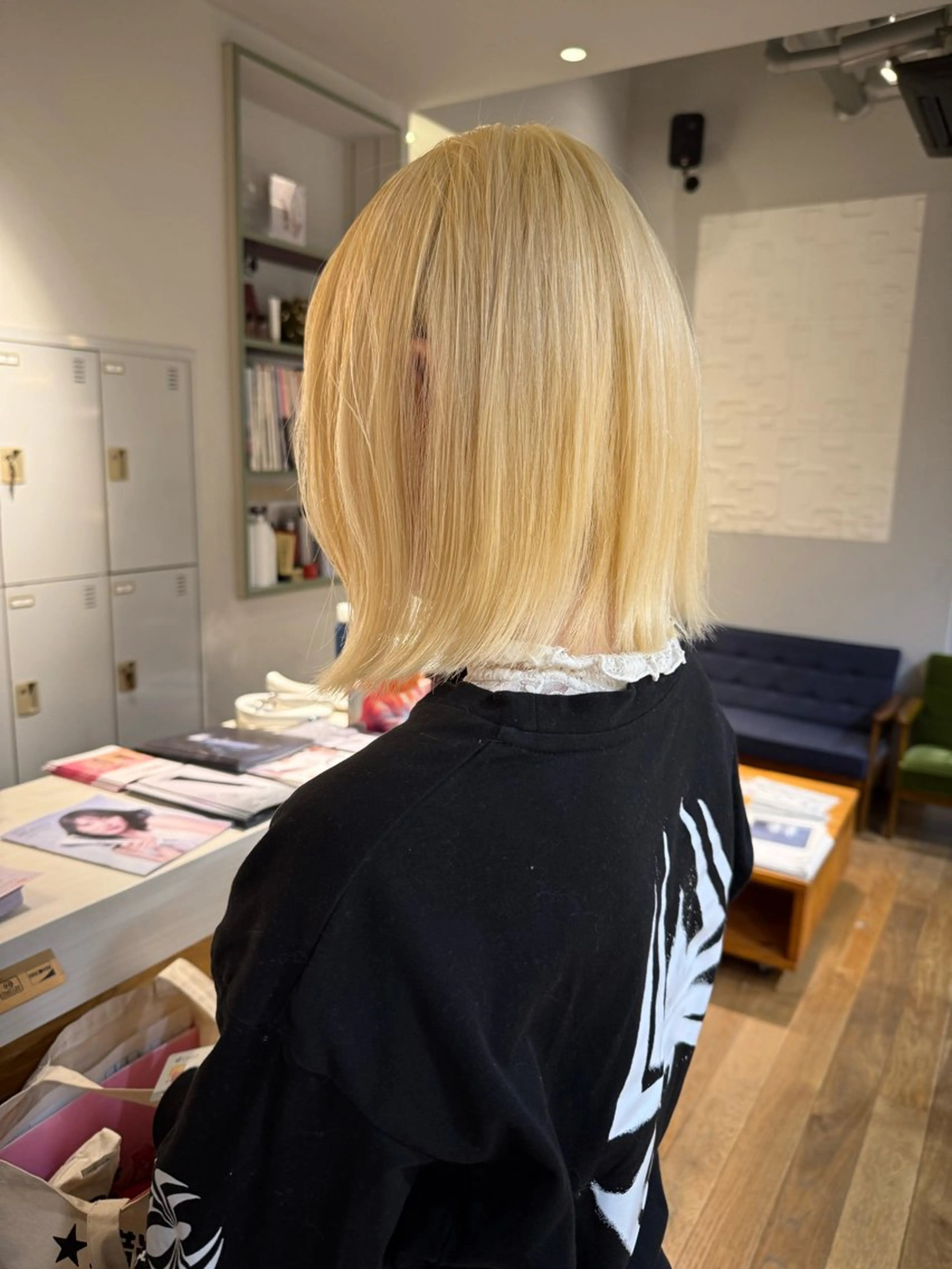 ミディアム ボブ ヘアカラー 松本  夏海のヘアスタイル