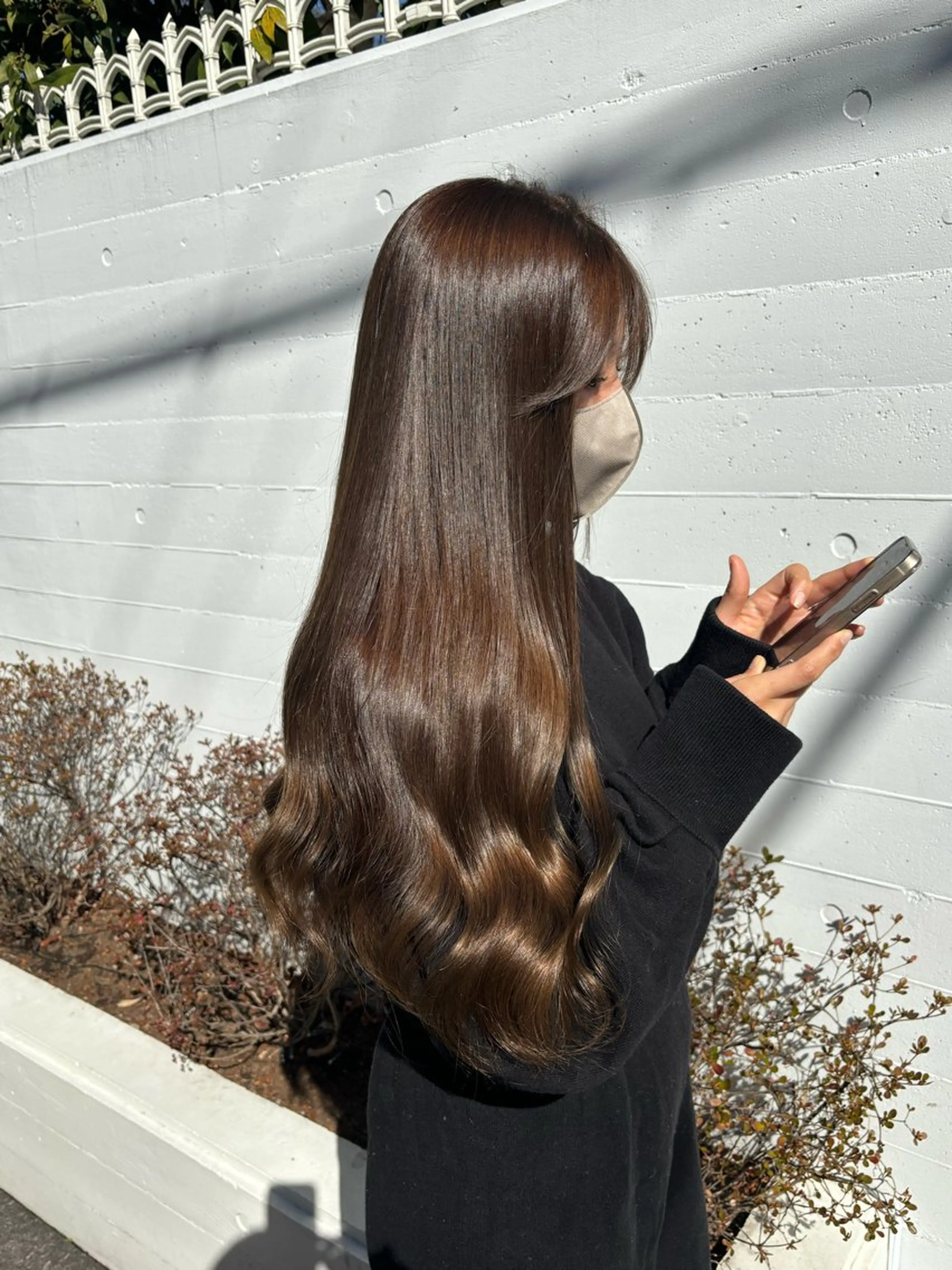 ロング 髪質改善♡ 保坂汐音のヘアスタイル