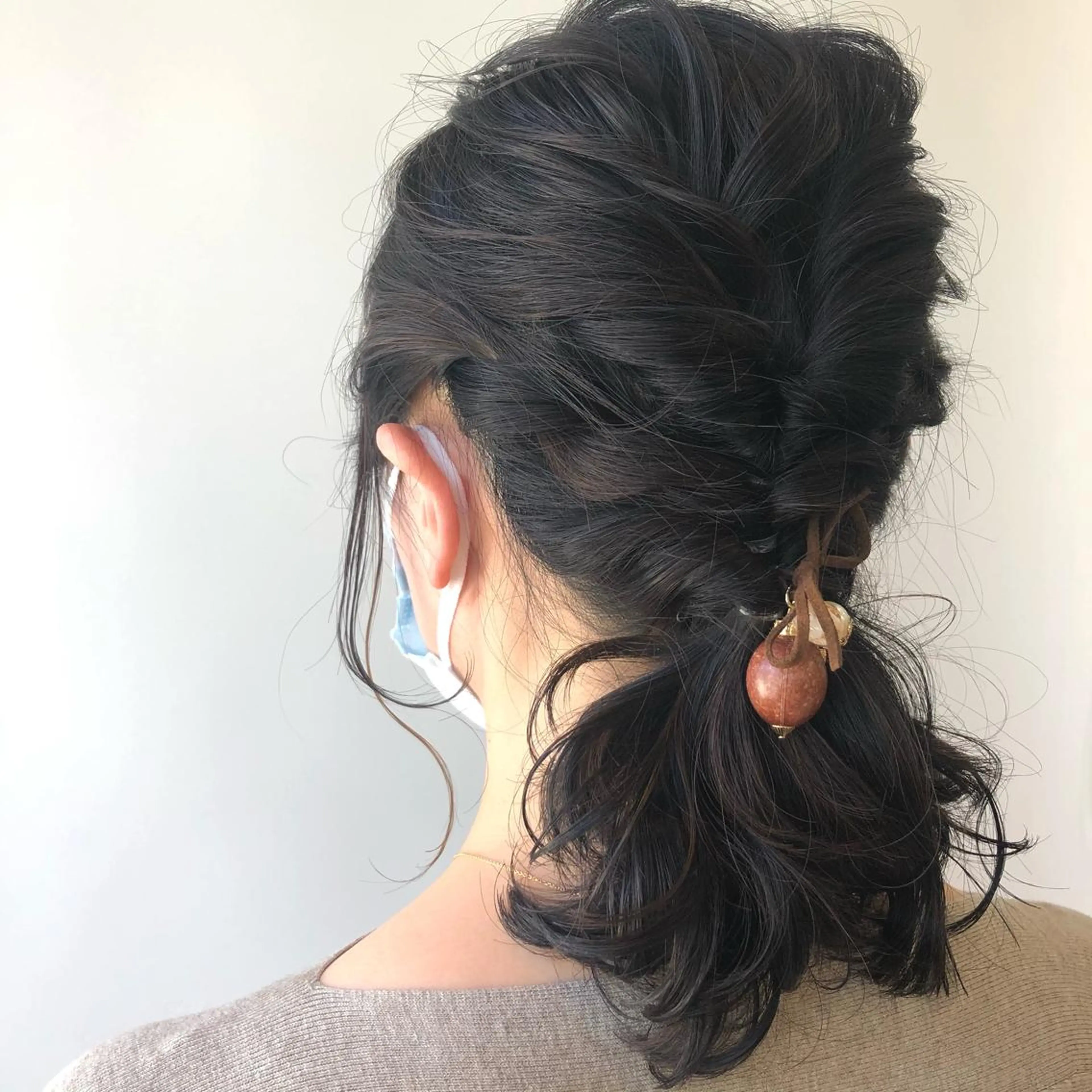 ミディアム ヘアアレンジ ヘアセット 為近日向子🐥暖色 💘顔周りカット🌈のヘアスタイル