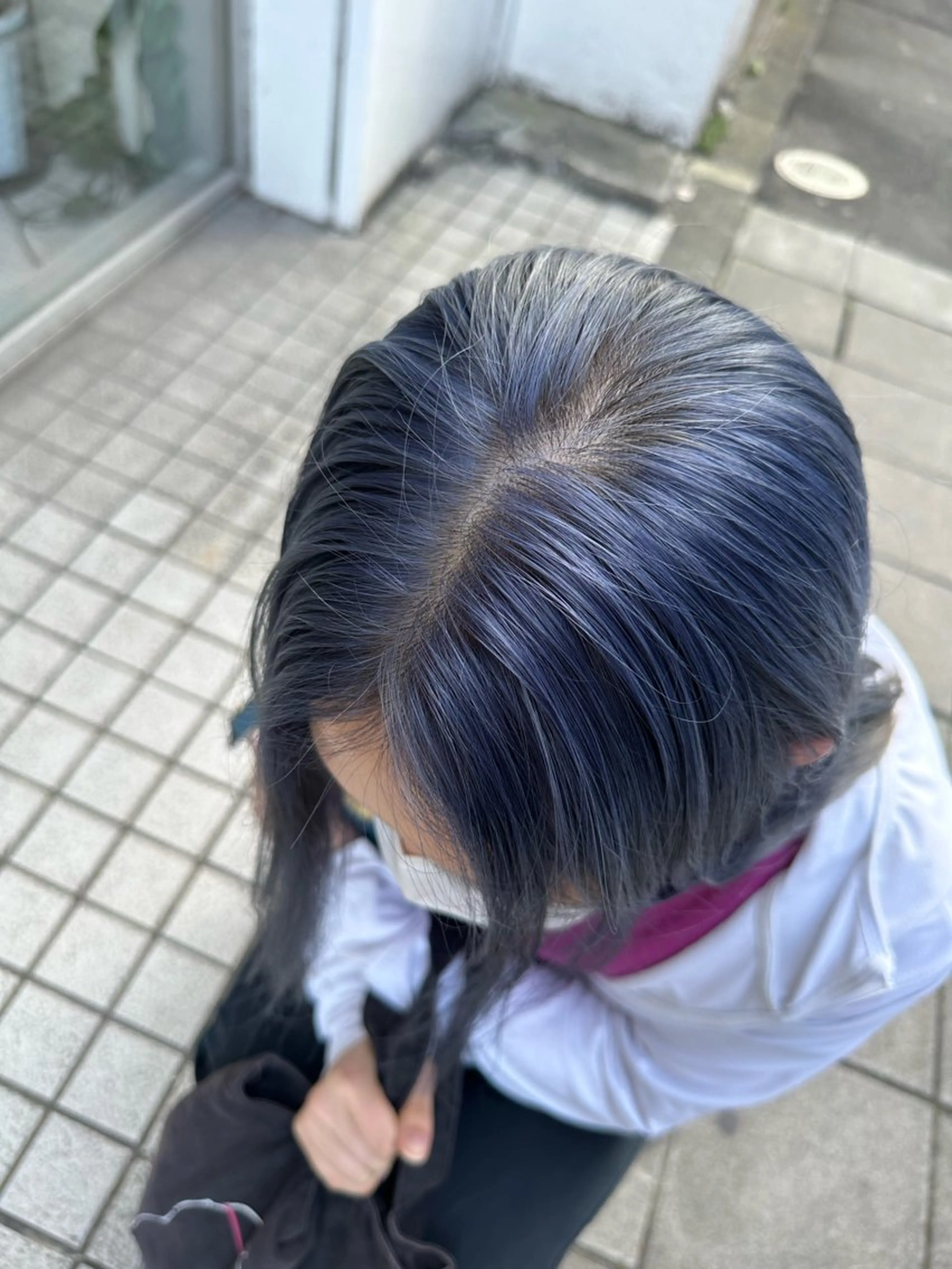 ミディアム カラー ブルーカラー ダブルカラー/透明感 /髪質改善/MAHOのヘアスタイル