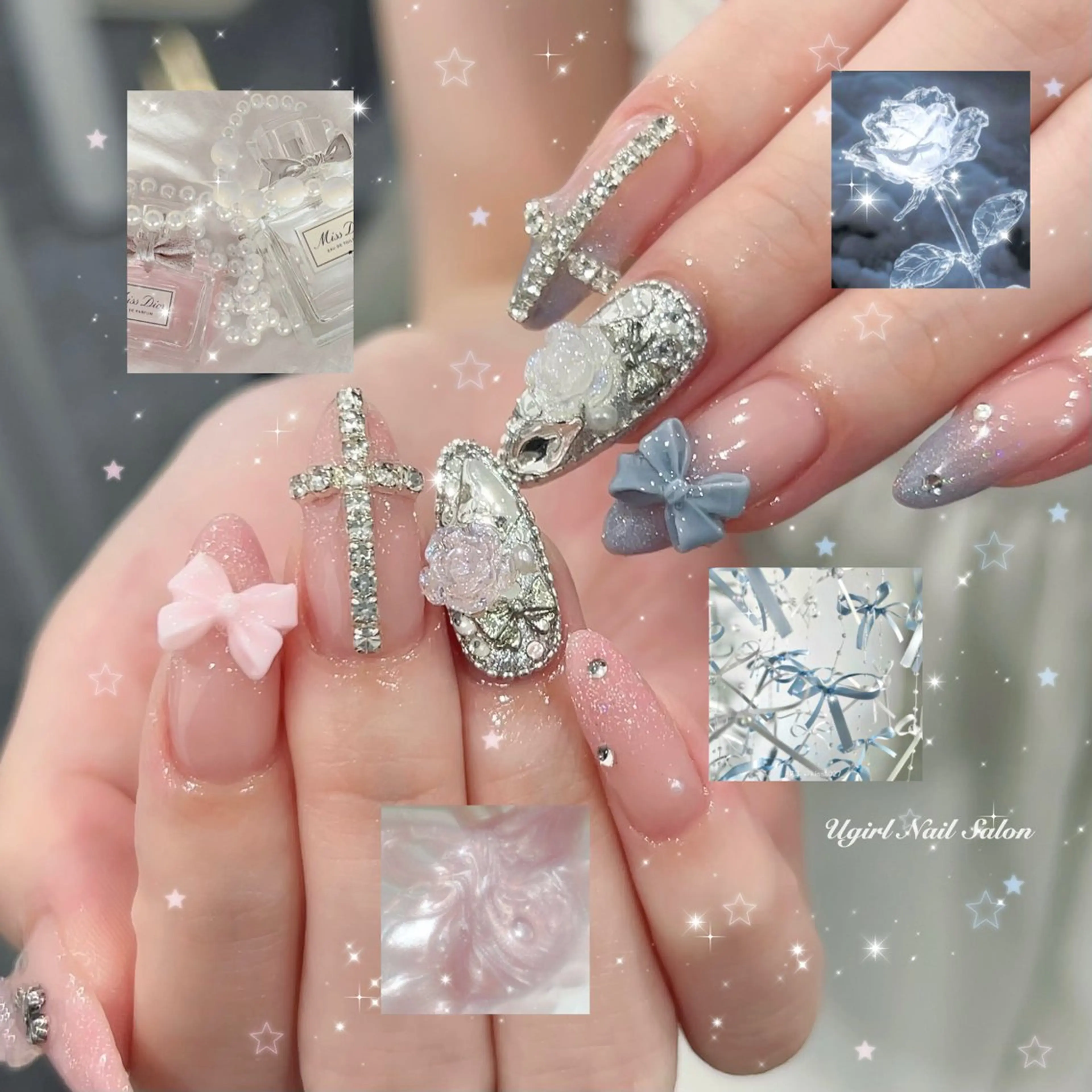 ネイル ハンドネイル 🪄mimi🎀 Midori🪽のネイルデザイン