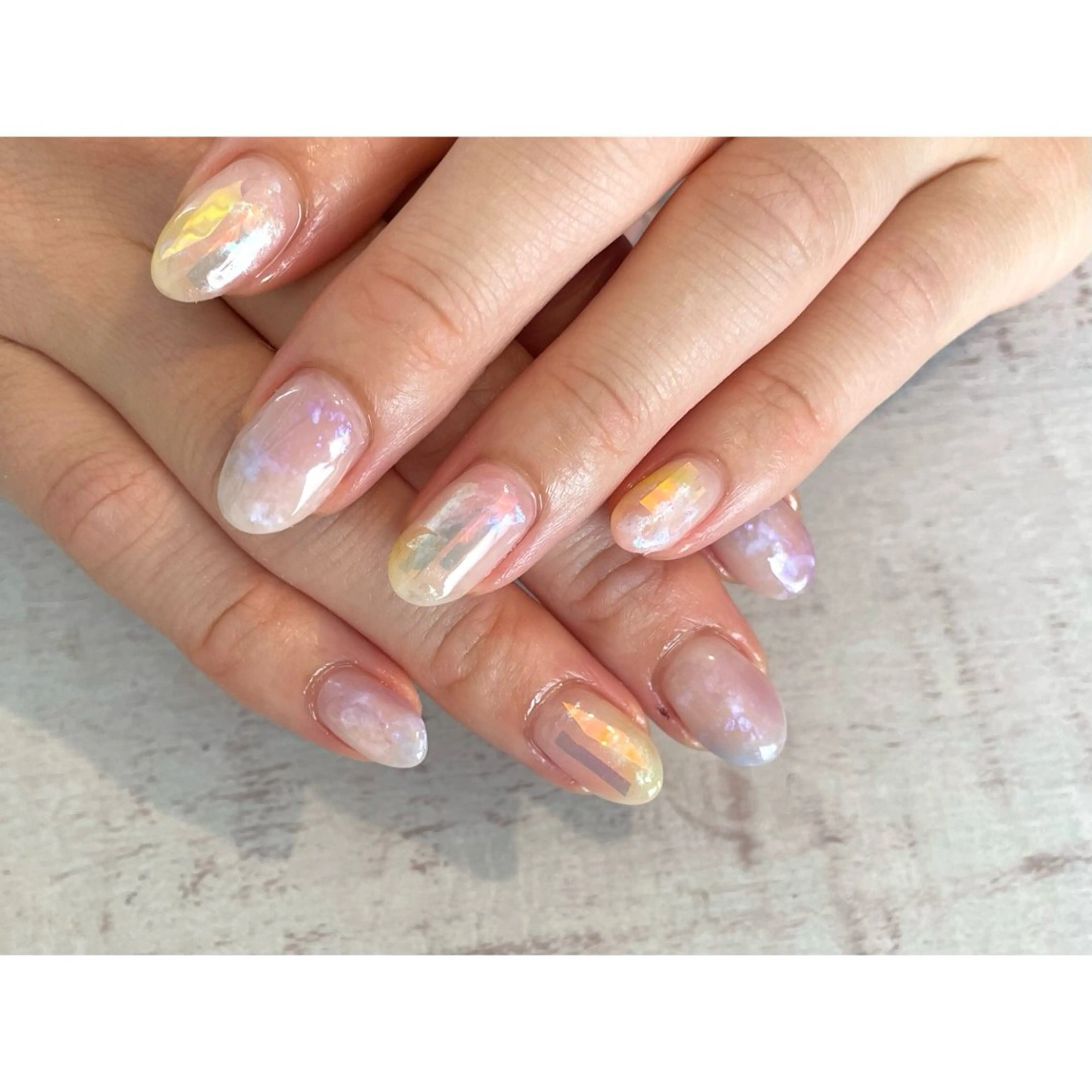 ネイル ハンドネイル 𖡼 yumenoのネイルデザイン