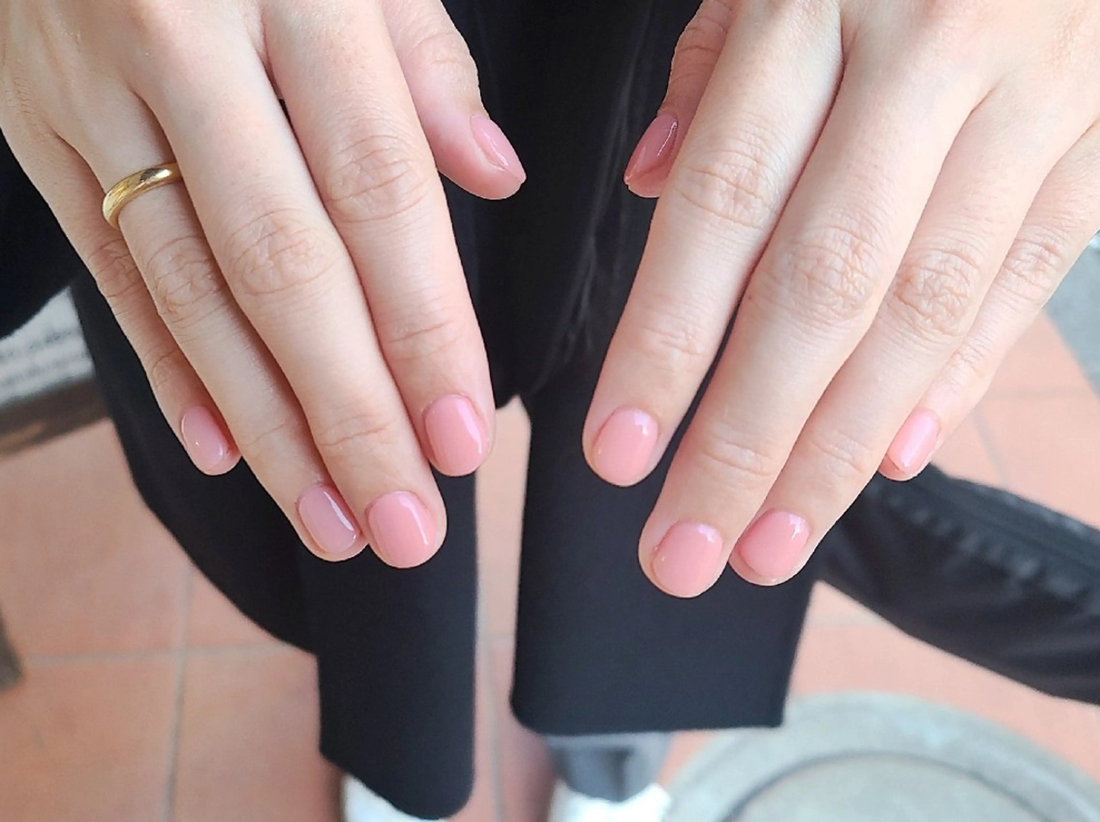 ネイル ワンカラーネイル ピンク 佐々木 優のネイルデザイン