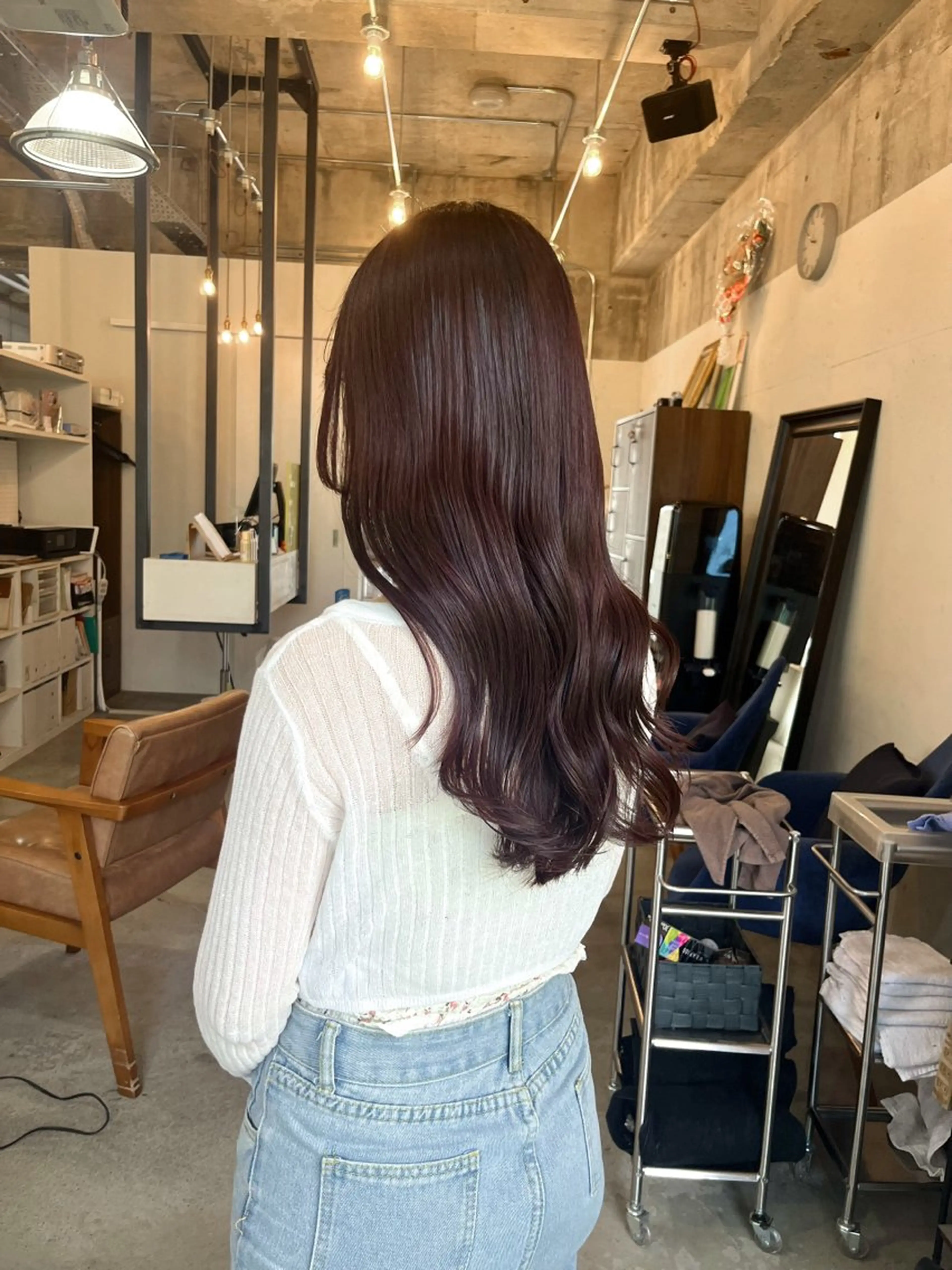 ロング カラー ブラウンカラー レイヤーカット カット ヘアカラー トリートメント SABO /透明感カラー/美髪のヘアスタイル