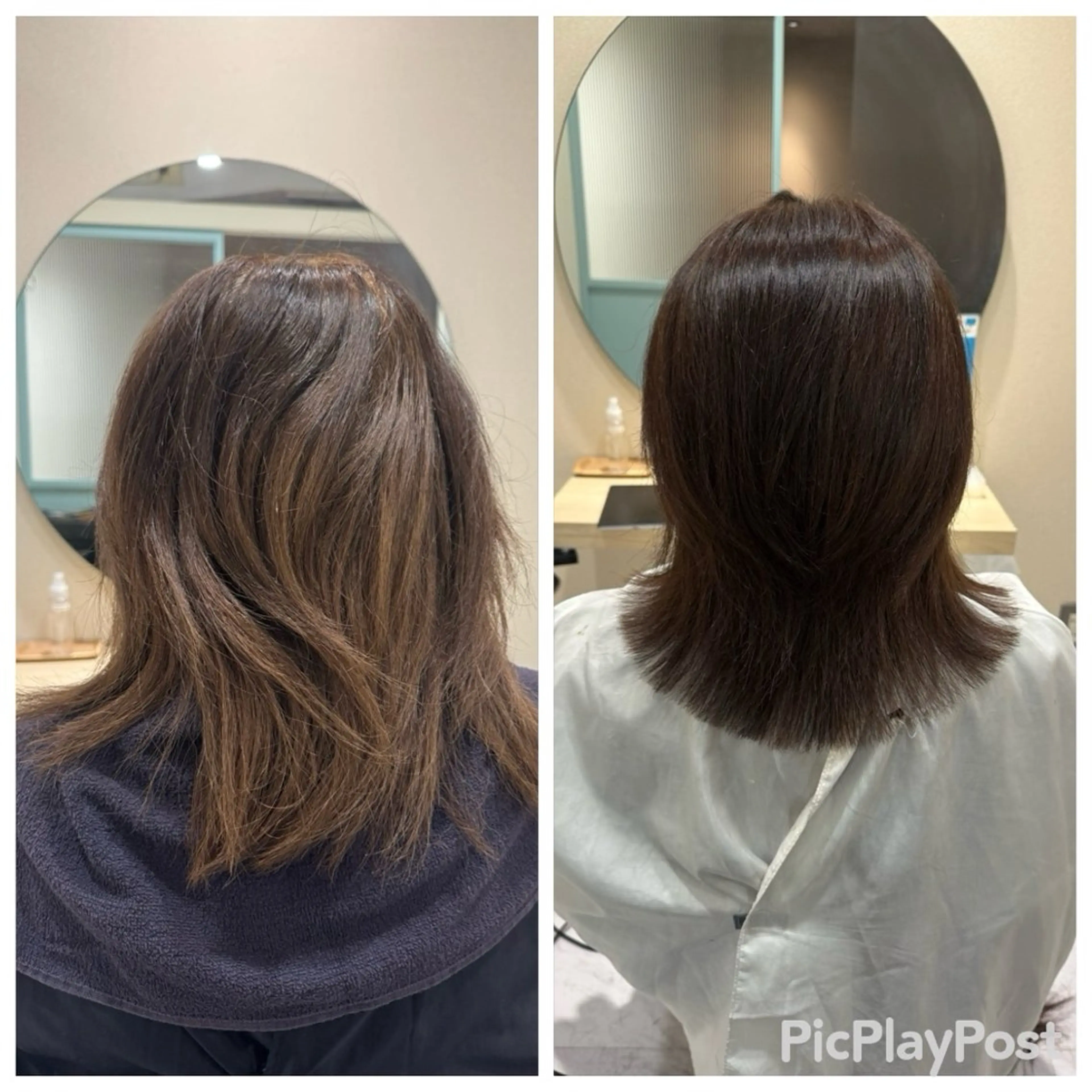 ミディアム カット ヘアカラー トリートメント 丹野 圭太のヘアスタイル