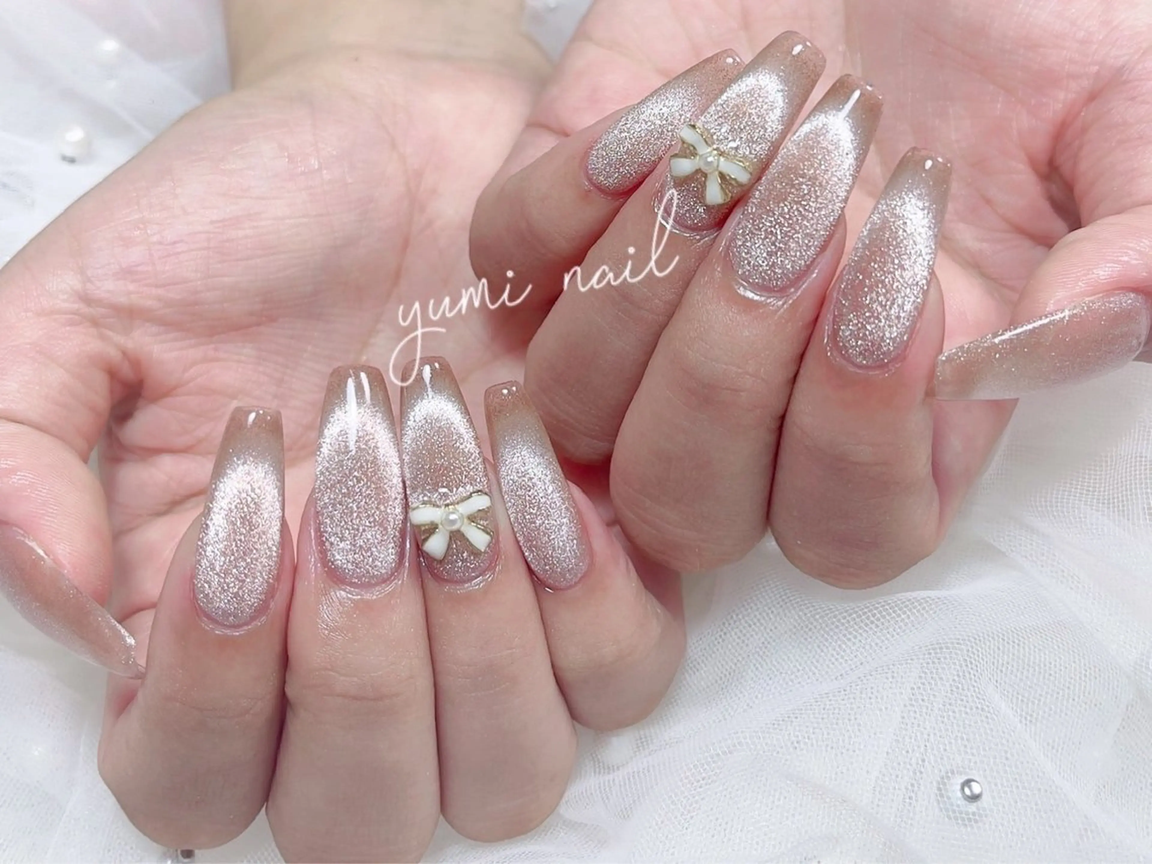 ネイル 𝐲𝐮𝐦𝐢🎀 長さ出しデザイン専門のネイルデザイン