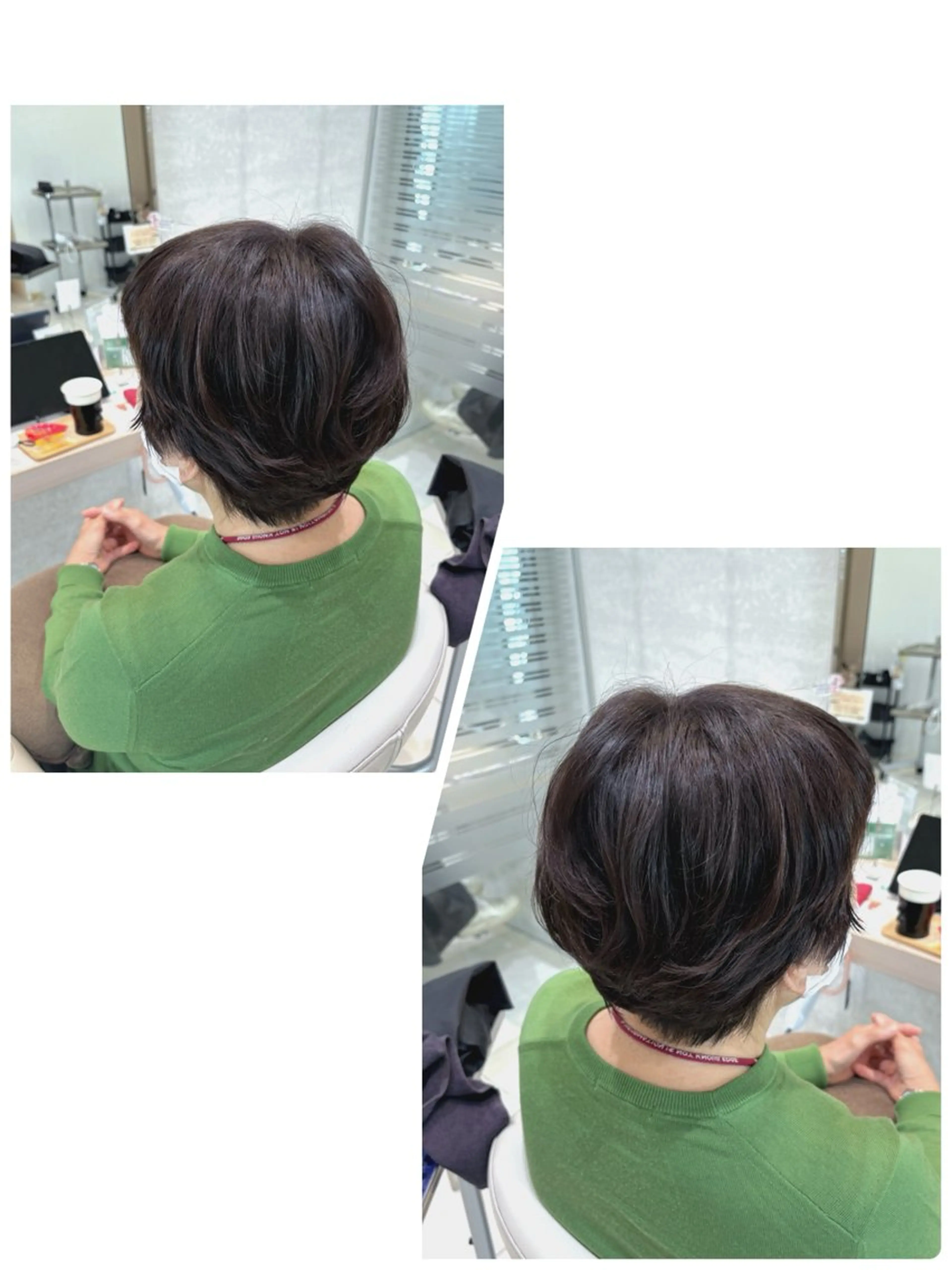 ショート カット ヘアカラー トリートメント 縮毛矯正&髪質改善 西野のヘアスタイル