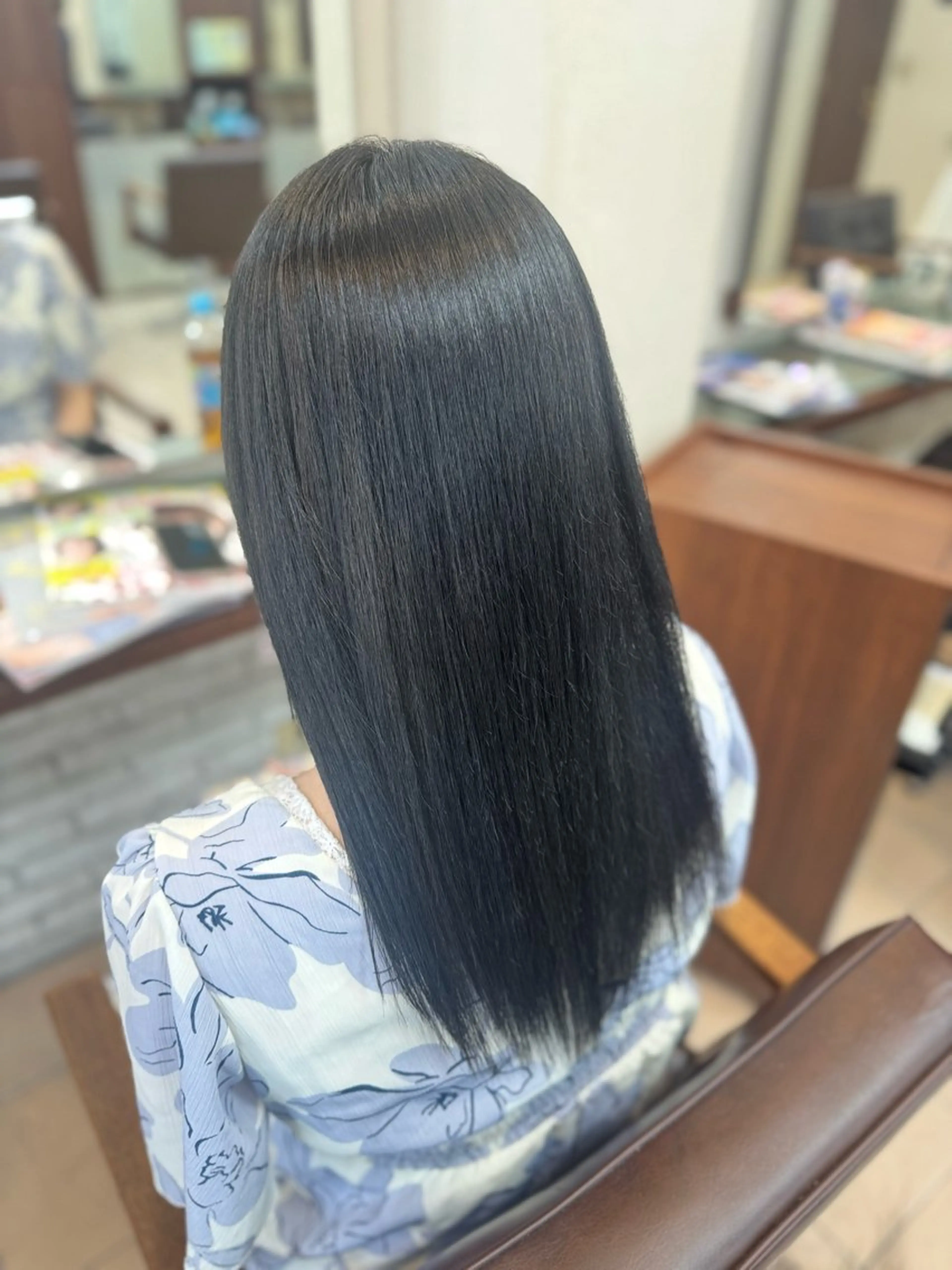 セミロング カット ヘアカラー トリートメント 富澤あゆみ/髪質改善 /レイヤーカットのヘアスタイル