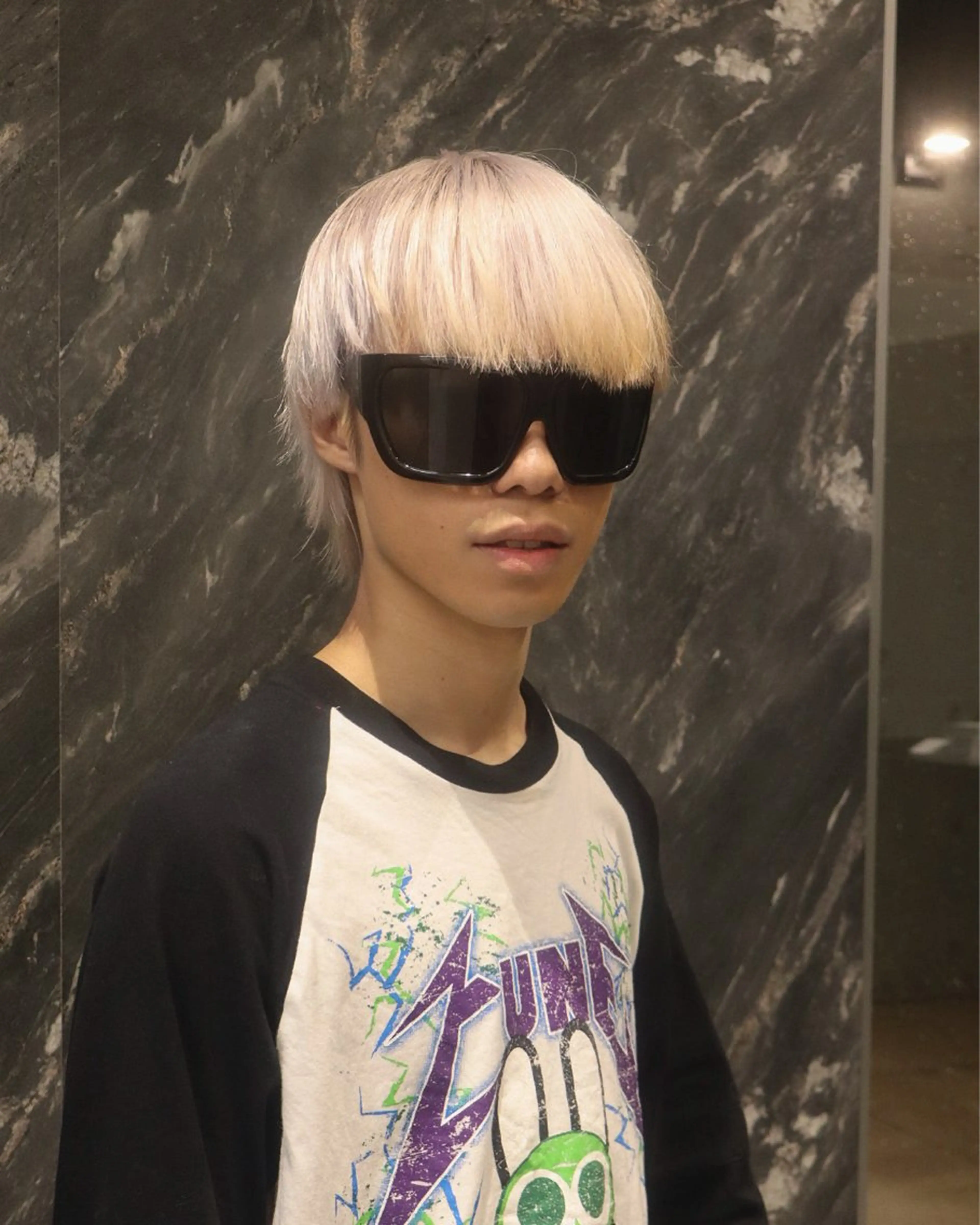 カラー メンズ レイヤーカット /ハイトーンchaoのヘアスタイル