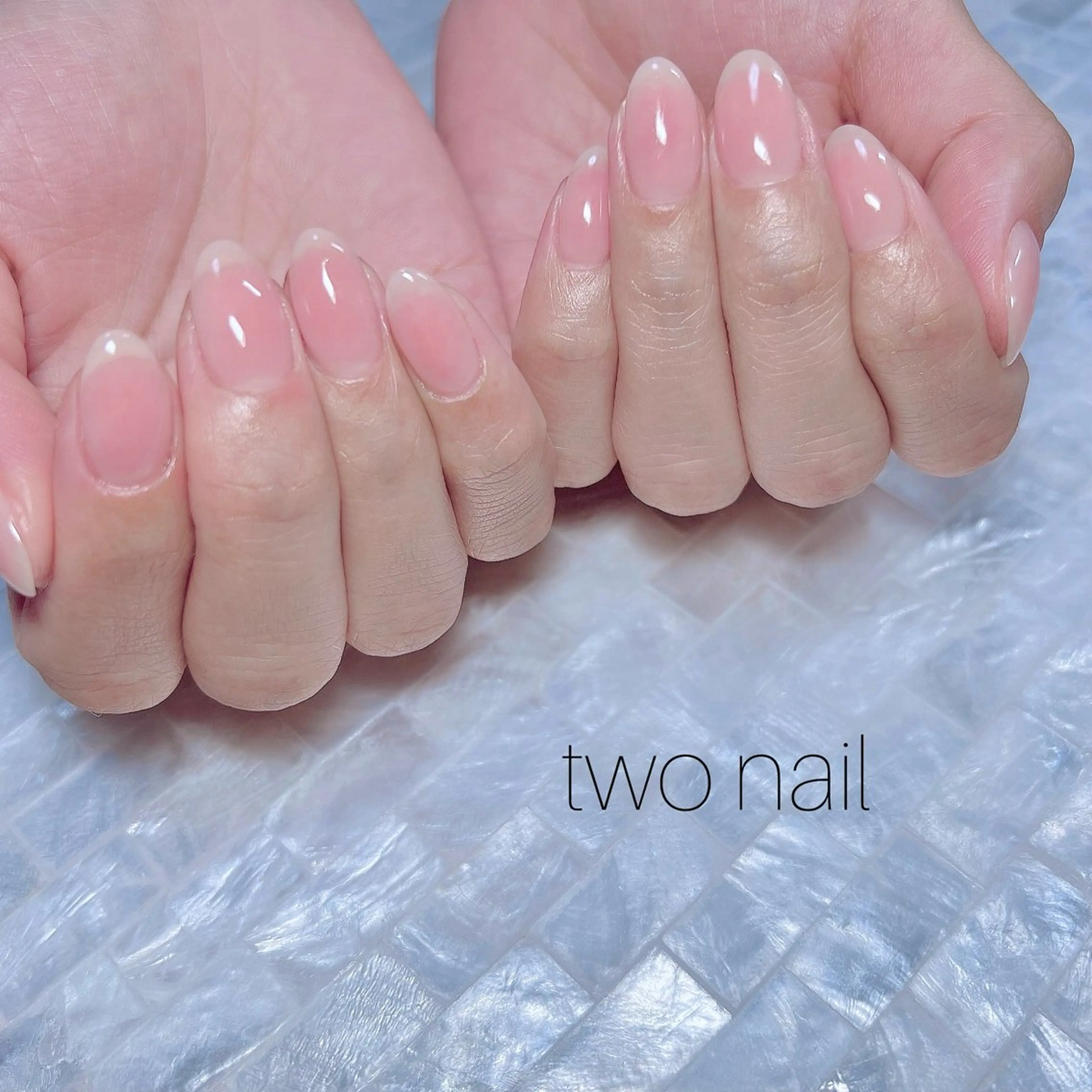 ネイル アートネイル ネイルチップ ホワイト ハンドネイル two nailのネイルデザイン